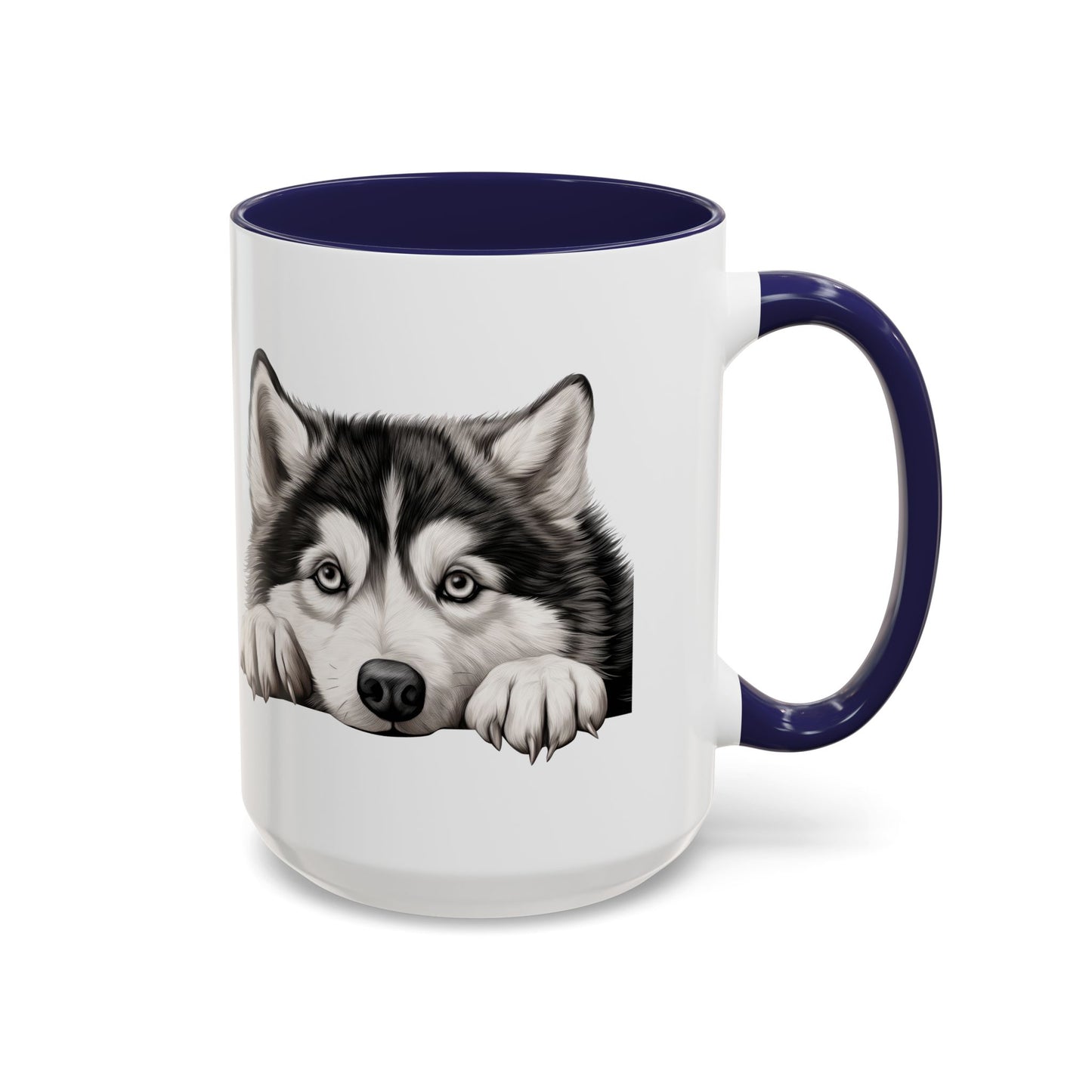 Alaskan Malamute Coffee Mug — Cute Siberian Husky Accent Mug (11/15 oz)