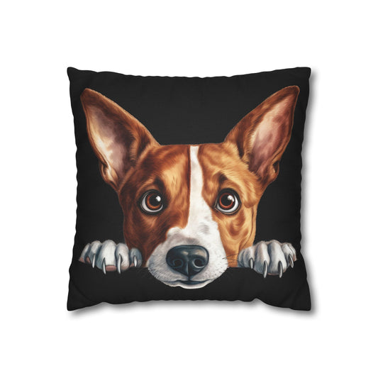 Basenji Dog Throw Pillowcase — Whimsical Pet Home Décor