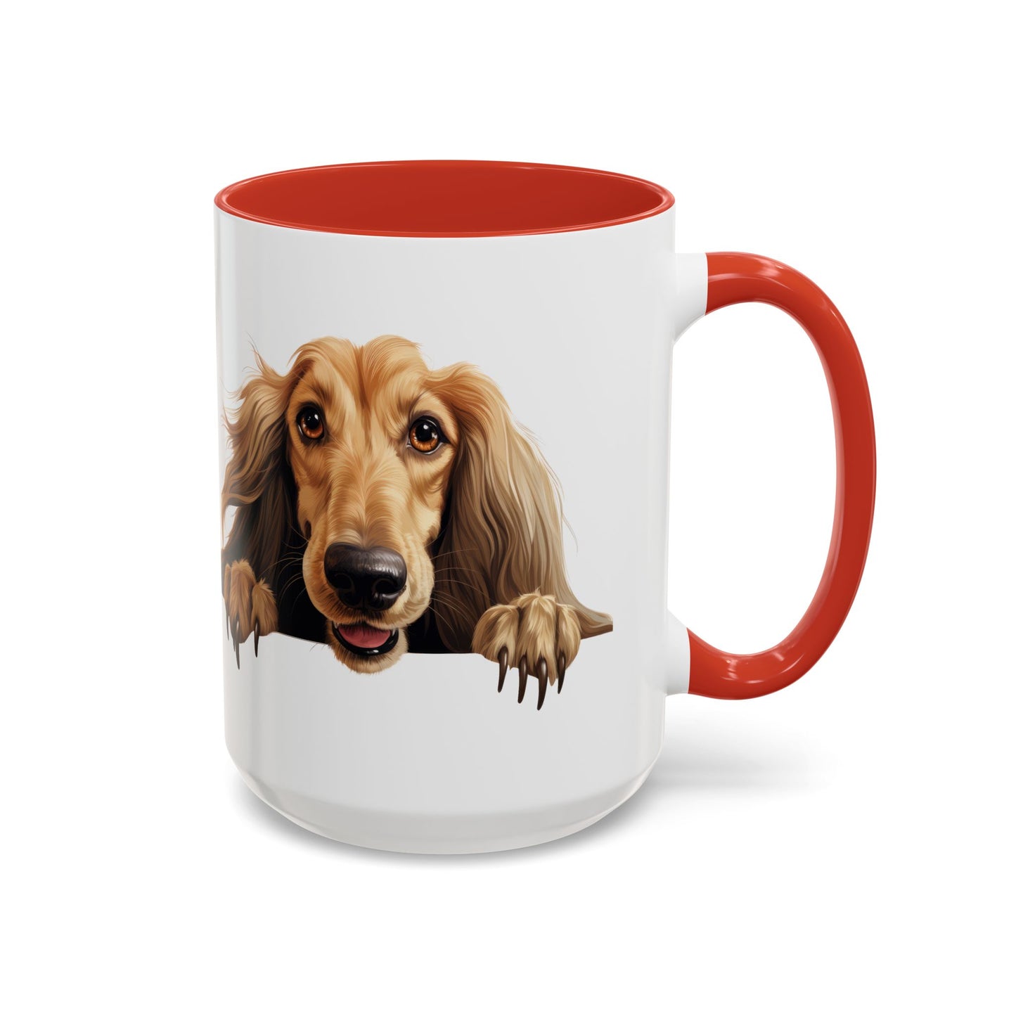 Afghan Hound Coffee Mug — Cute Dog Accent Mug (11/15oz)