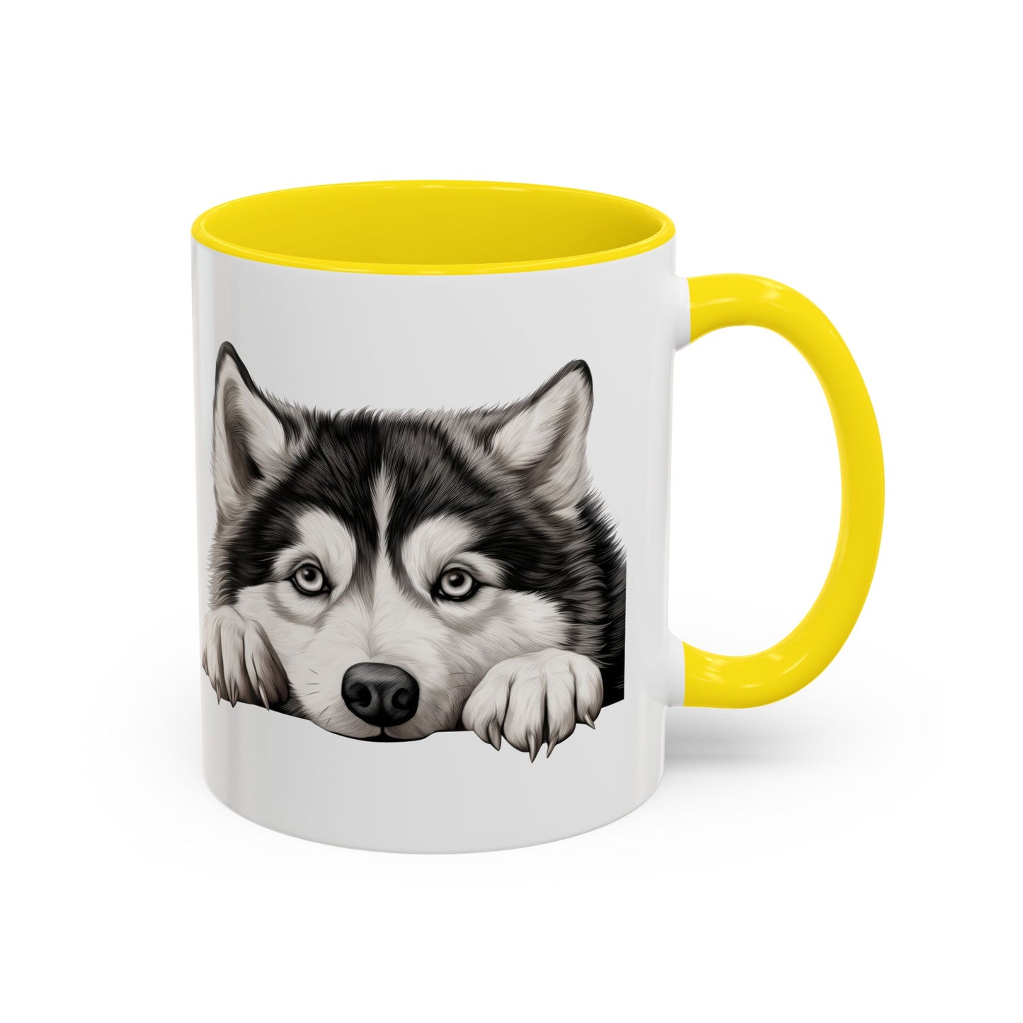 Alaskan Malamute Coffee Mug — Cute Siberian Husky Accent Mug (11/15 oz)