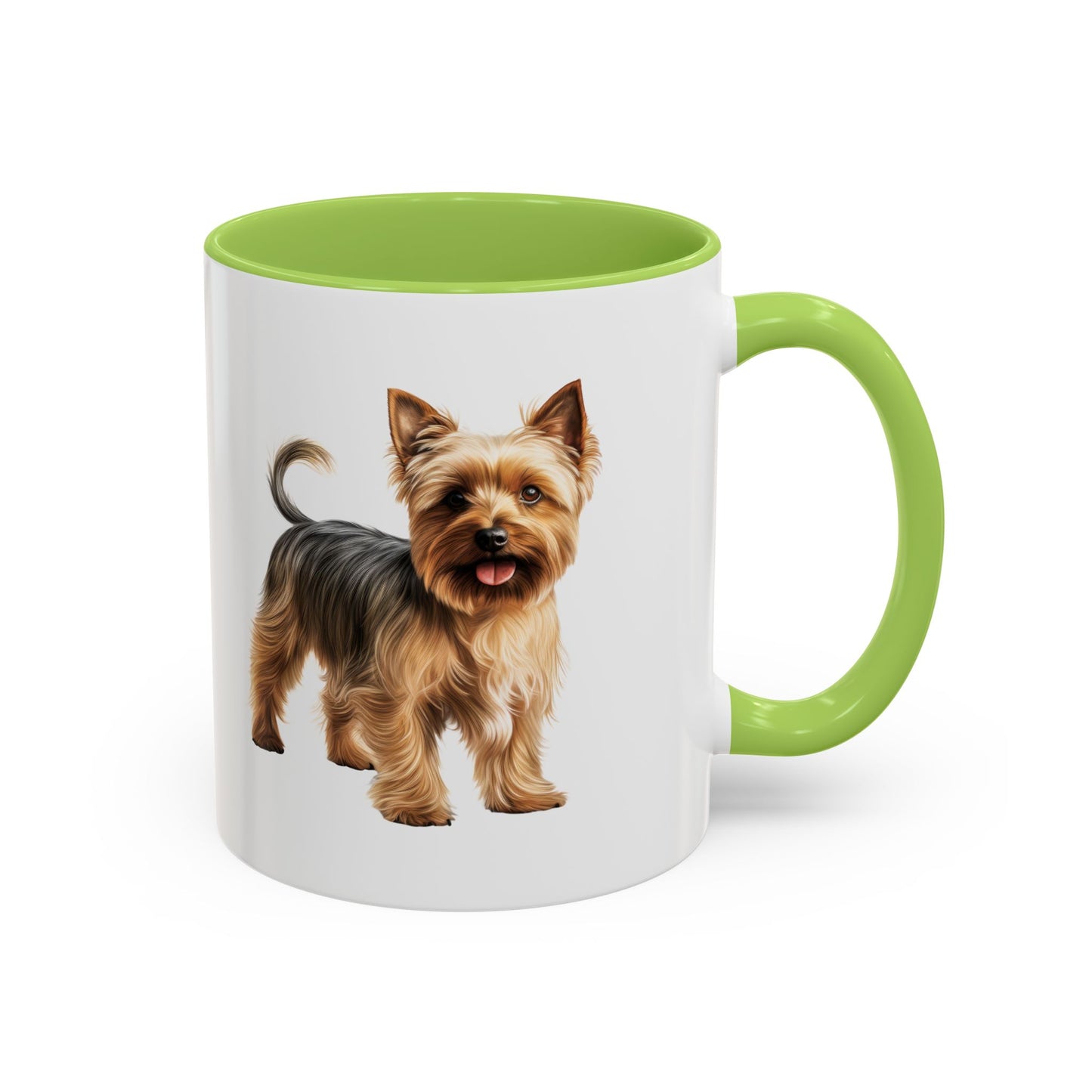 Silky Terrier Coffee Mug — Cute Yorkie Accent Ceramic Mug (11/15 oz)