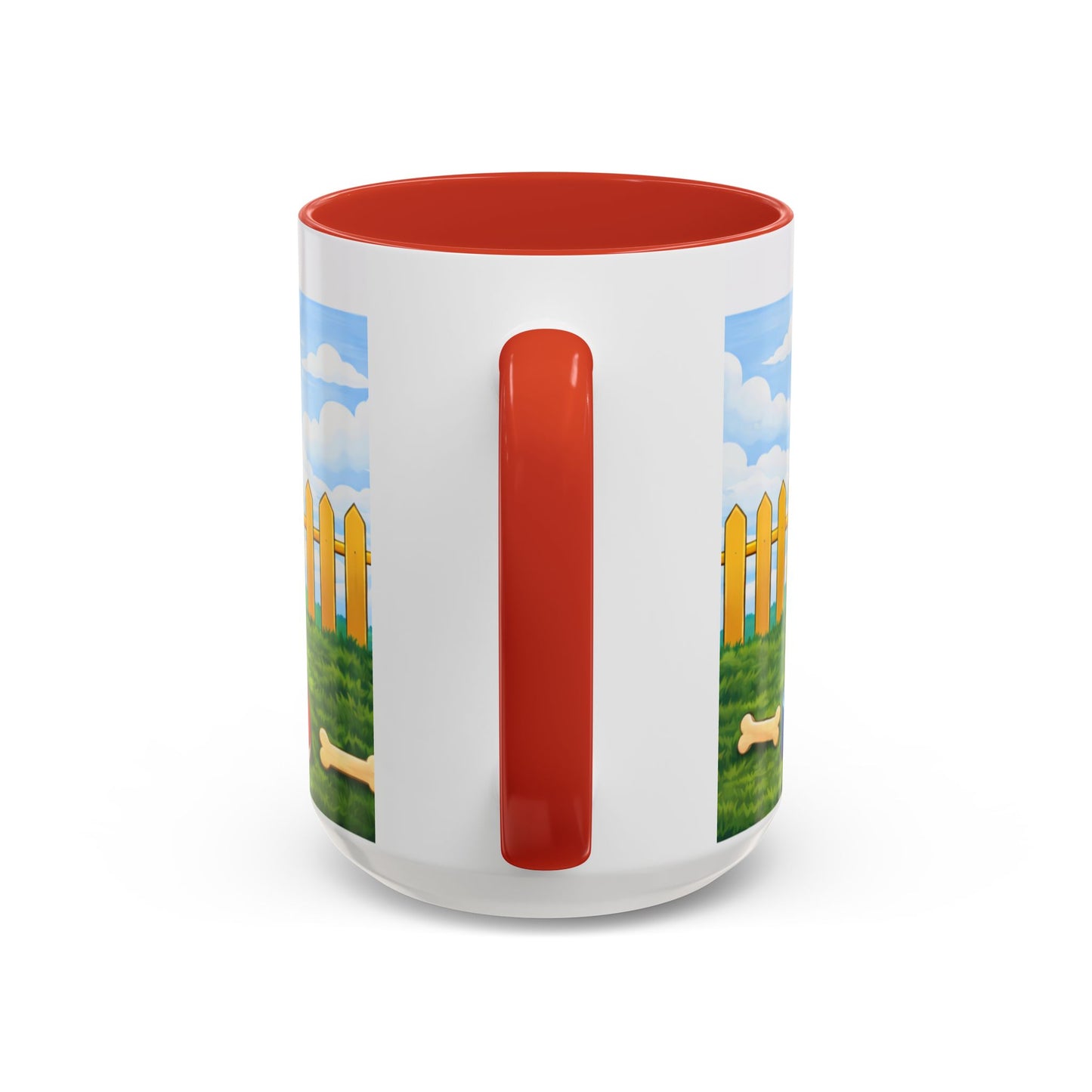 Border Terrier — Red Doghouse Accent Mug (11/15oz)