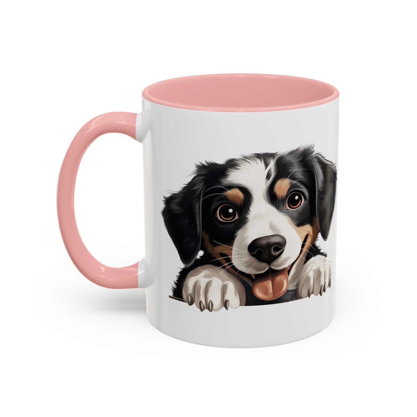 Appenzeller Sennenhund Dog Peek Coffee Mug — Cute Puppy Ceramic Accent Mug (11/15oz)