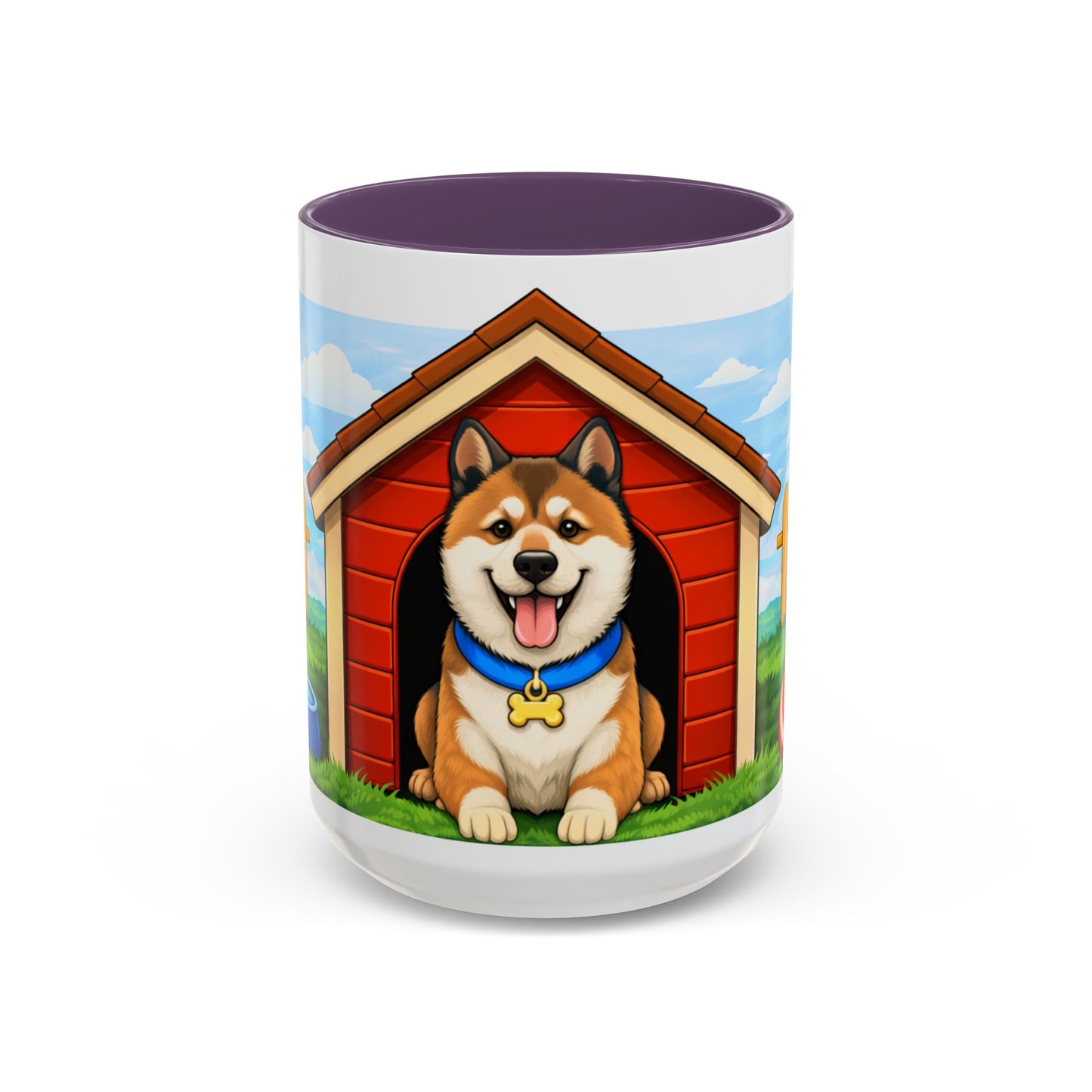 Akita  Red Dog House Accent Coffee Mug (11/15oz)