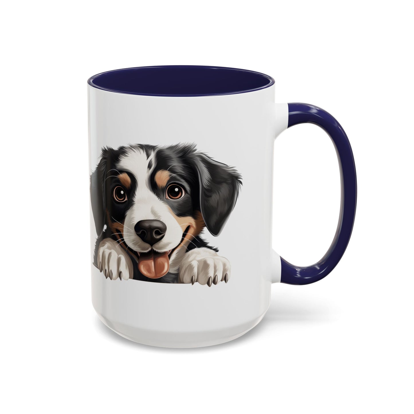 Appenzeller Sennenhund Dog Peek Coffee Mug — Cute Puppy Ceramic Accent Mug (11/15oz)