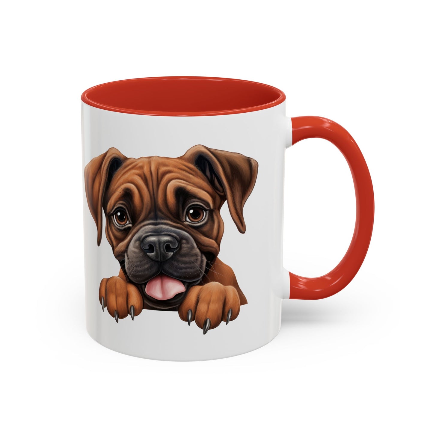 Boxer Accent Coffee Mug — Cute Dog Lover Gift (11/15oz)