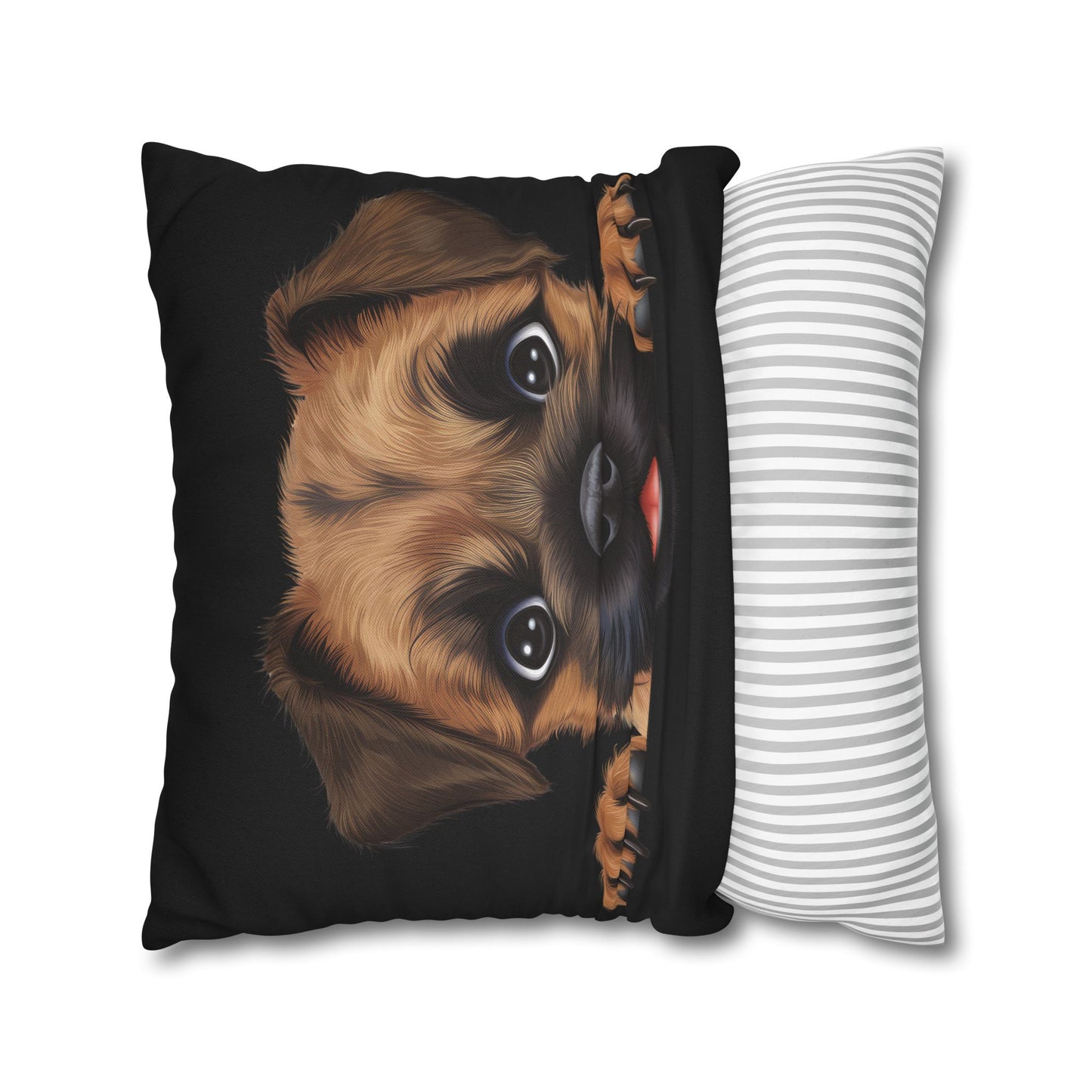 Border Terrier Throw Pillowcase — Adorable Puppy Decorative Pillow Cover