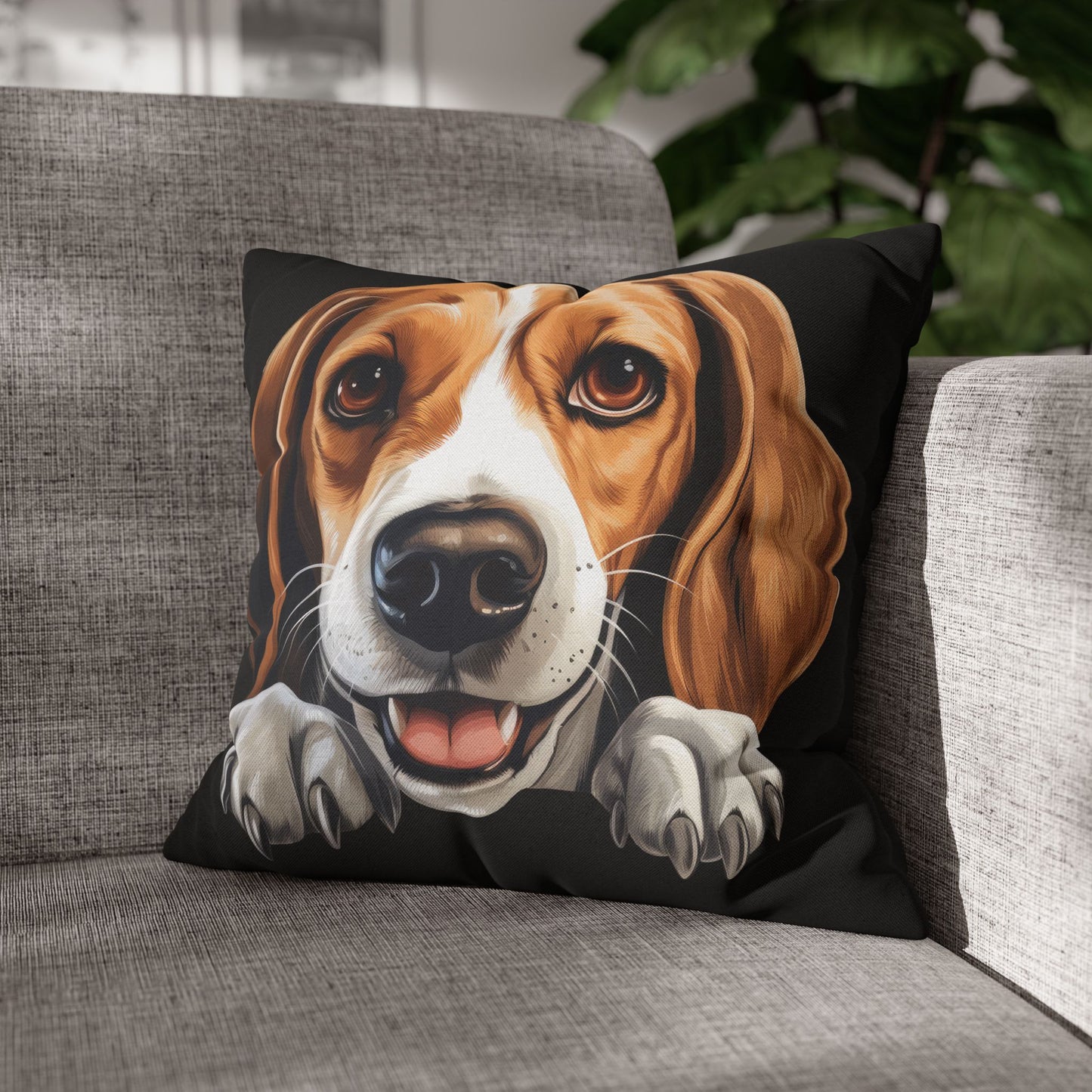 American Foxhound Decorative Pillowcase — Cute Dog Throw Pillow Cover