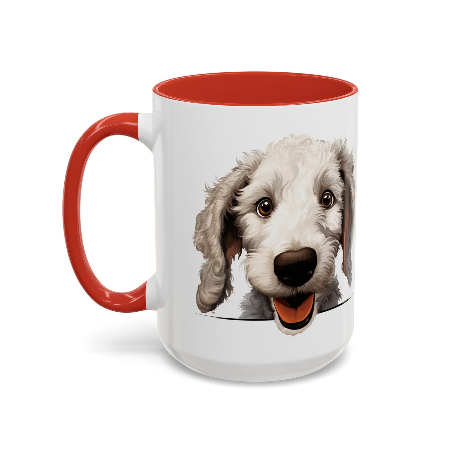 Bedlington Terrier Coffee Mug — Happy Dog Accent 11/15oz
