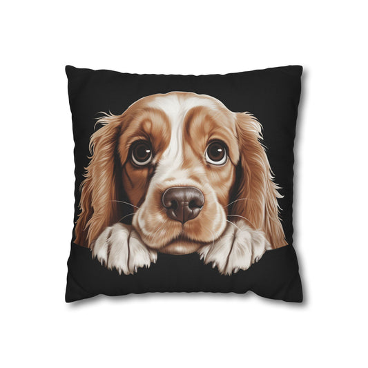 American Cocker Spaniel Pillowcase — Cute Dog Accent Cushion Cover