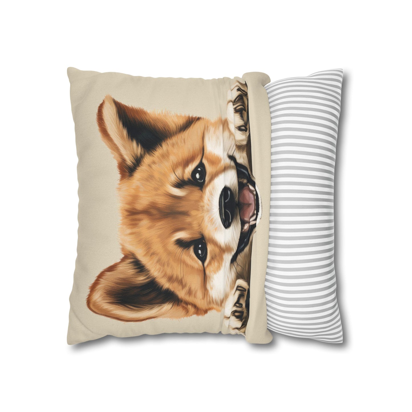 Akita Decorative Pillow Cover — Cute Dog Throw Pillowcase