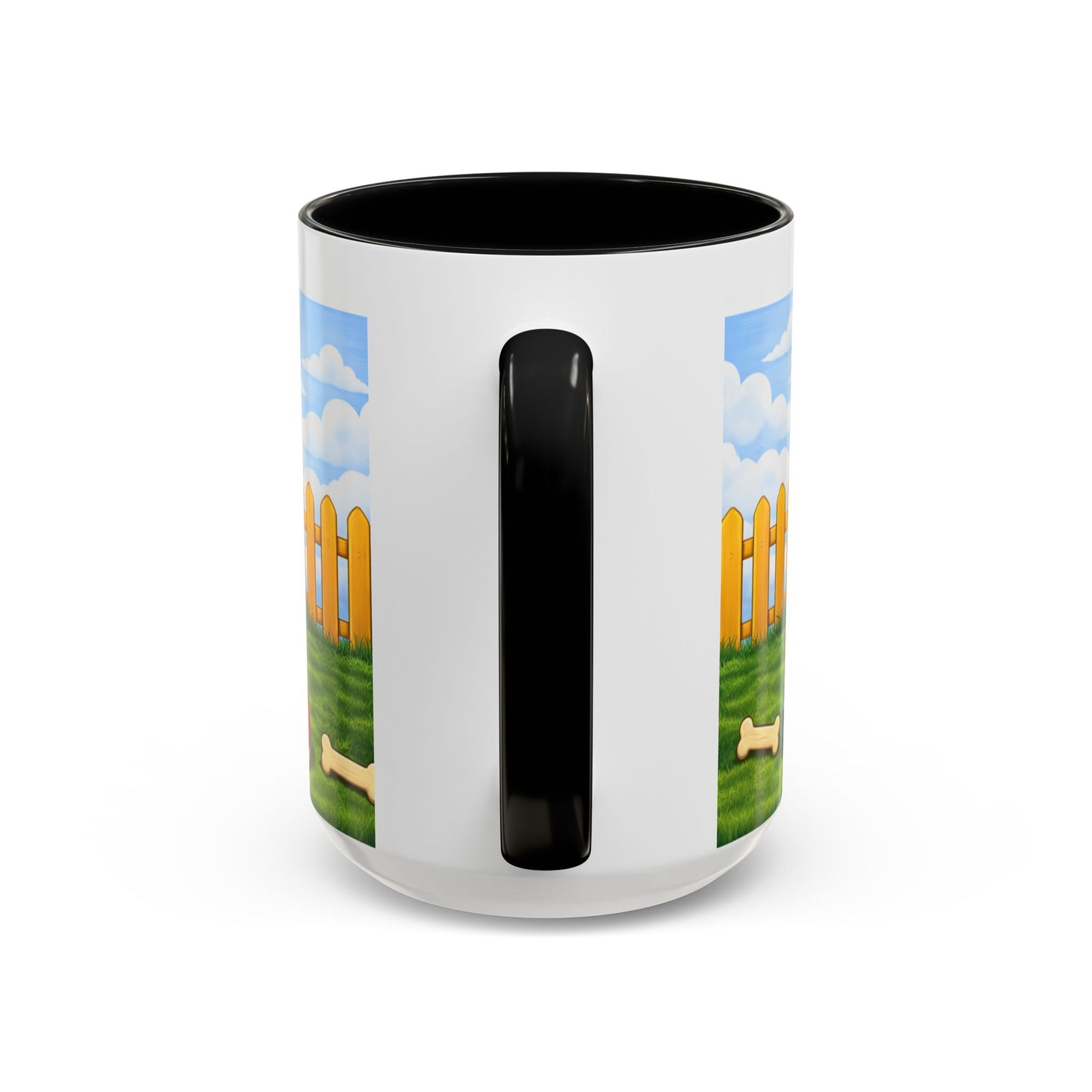 Bedlington Terrier– Red Doghouse Design Accent Mug (11oz/15oz)