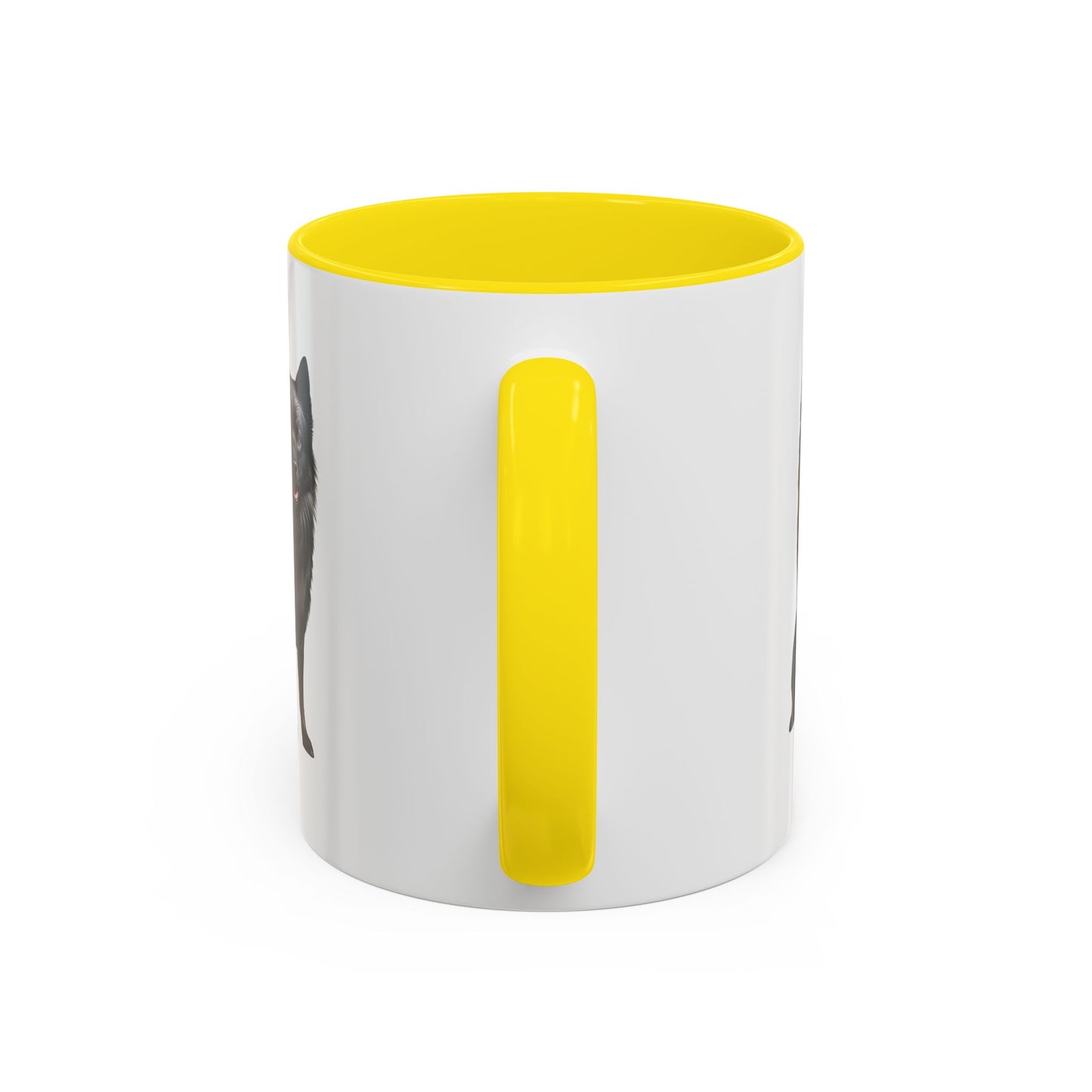 Schipperke Accent Coffee Mug — Black Schipperke Dog Design (11/15oz)