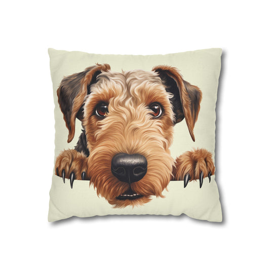 Airedale Terrier  Throw Pillow — Cute Dog Decorative Pillowcase