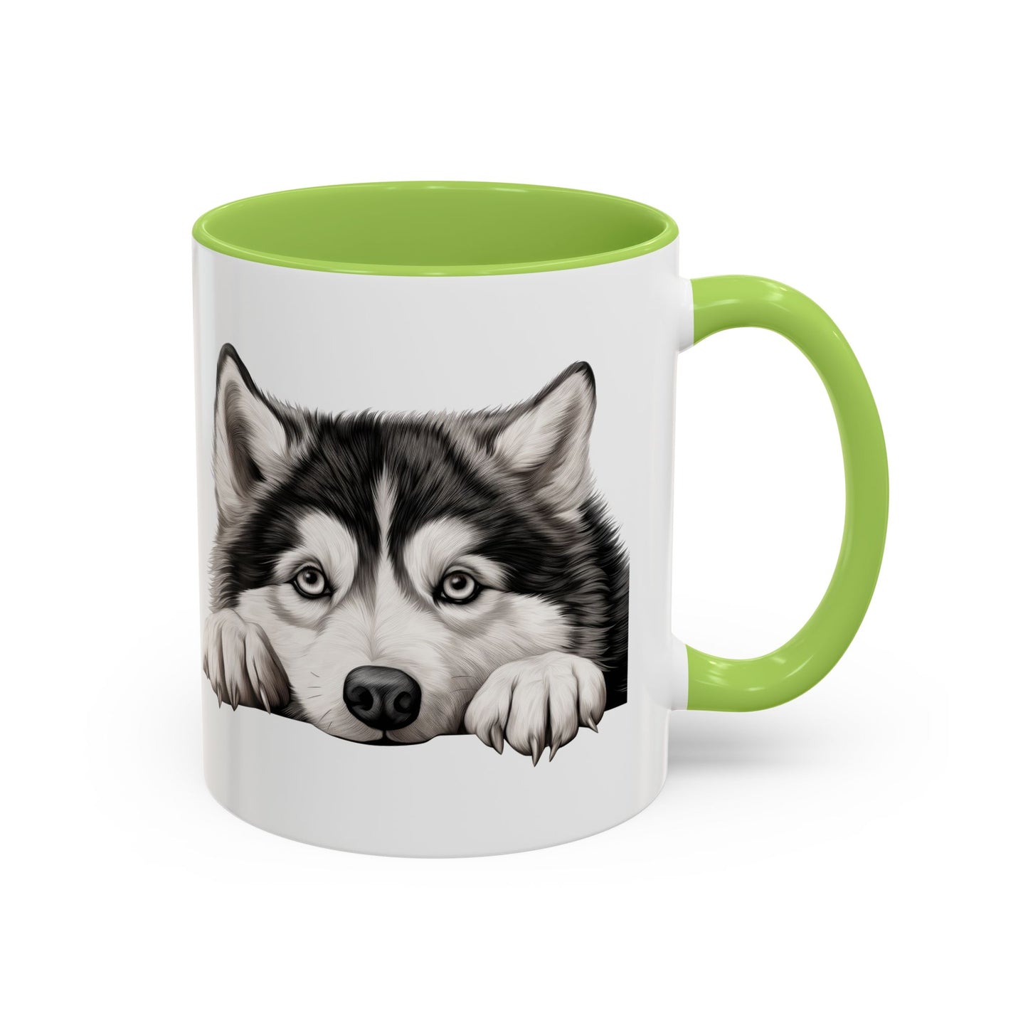 Alaskan Malamute Coffee Mug — Cute Siberian Husky Accent Mug (11/15 oz)