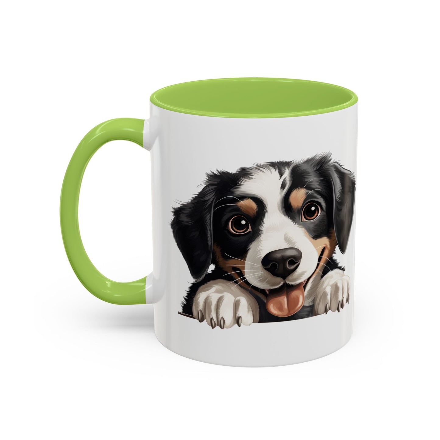 Appenzeller Sennenhund Dog Peek Coffee Mug — Cute Puppy Ceramic Accent Mug (11/15oz)