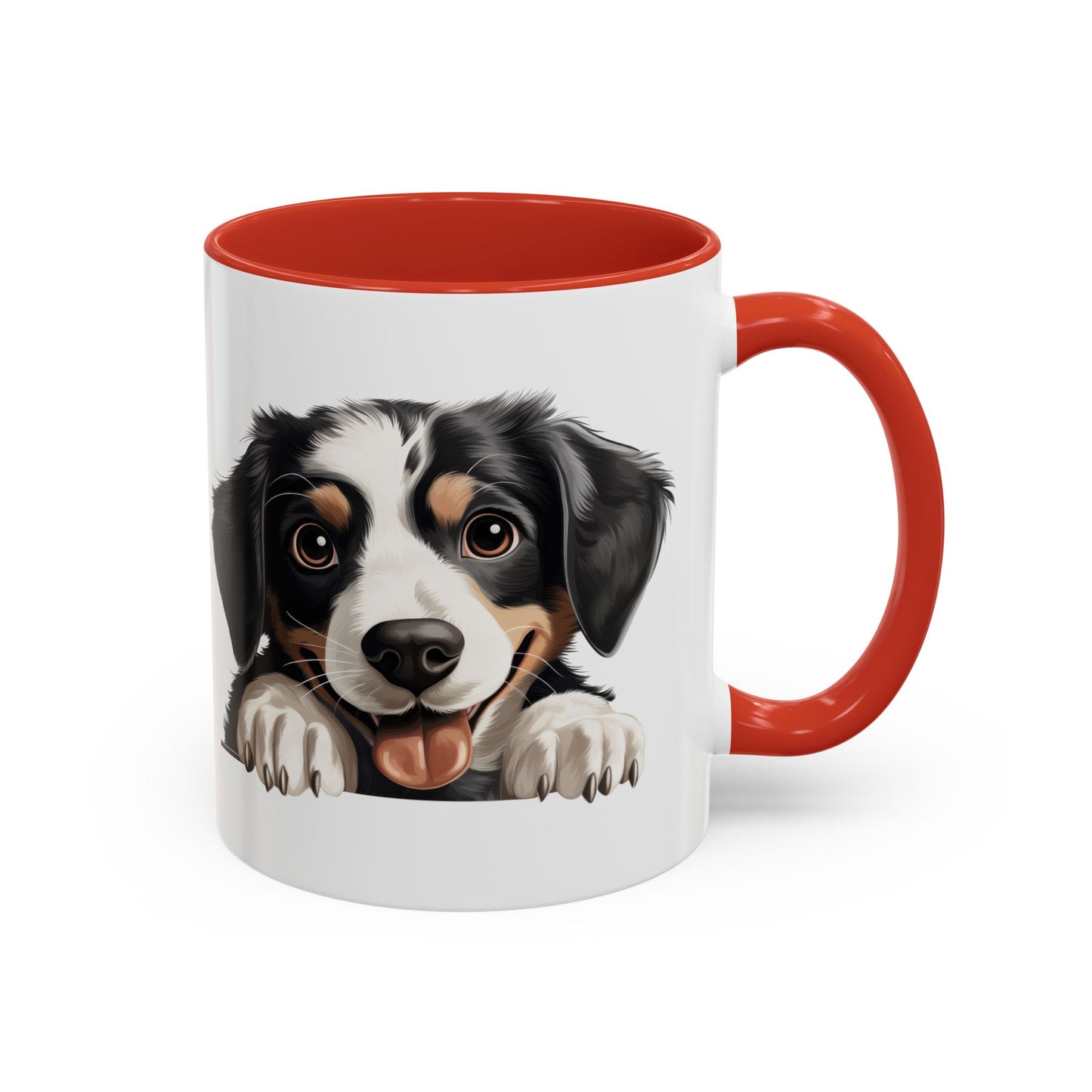 Appenzeller Sennenhund Dog Peek Coffee Mug — Cute Puppy Ceramic Accent Mug (11/15oz)