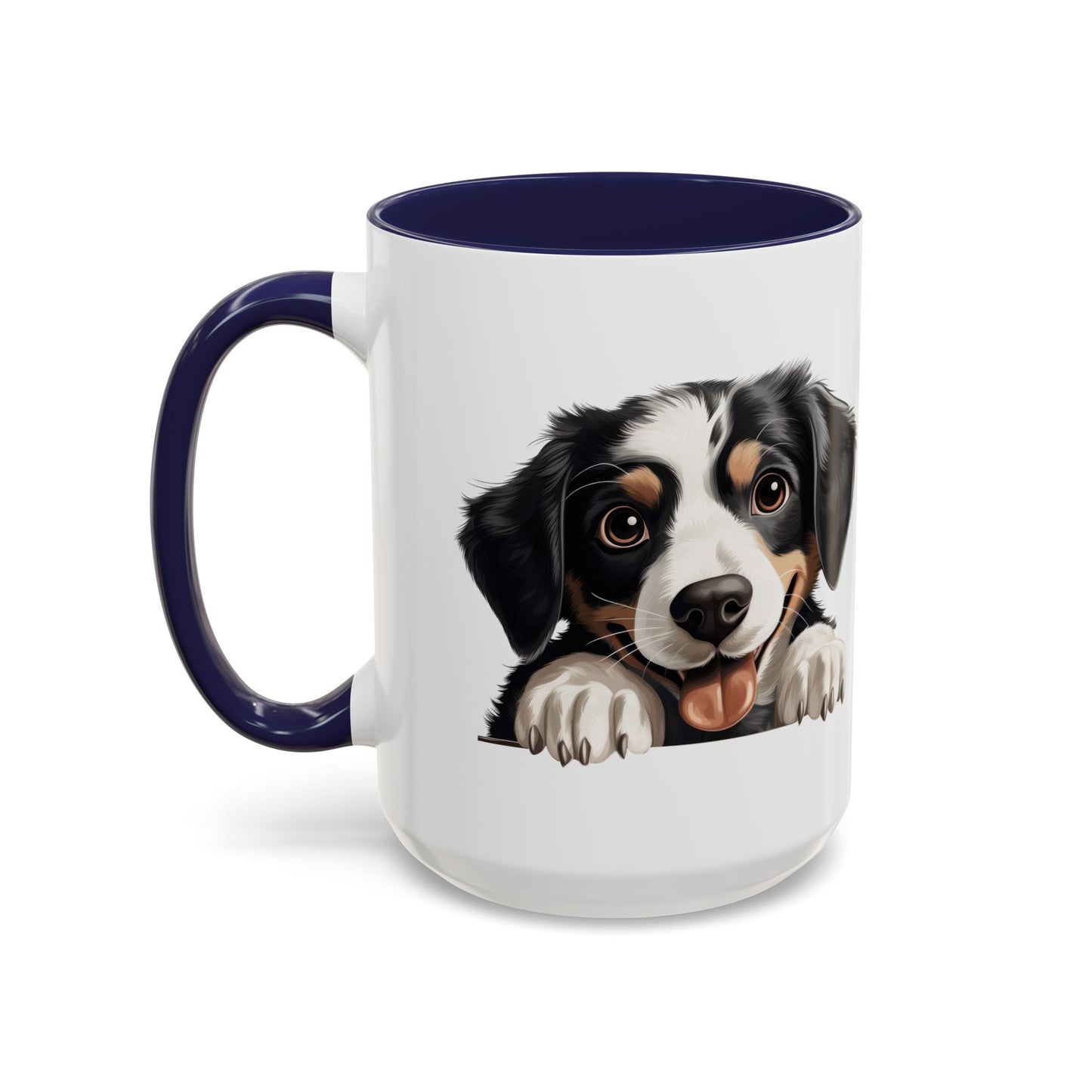 Appenzeller Sennenhund Dog Peek Coffee Mug — Cute Puppy Ceramic Accent Mug (11/15oz)