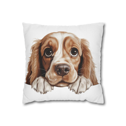 American Cocker Spaniel Pillowcase — Cute Dog Accent Cushion Cover