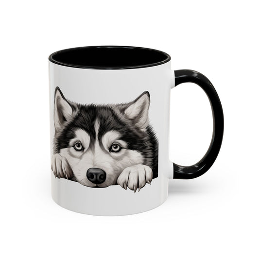 Alaskan Malamute Coffee Mug — Cute Siberian Husky Accent Mug (11/15 oz)