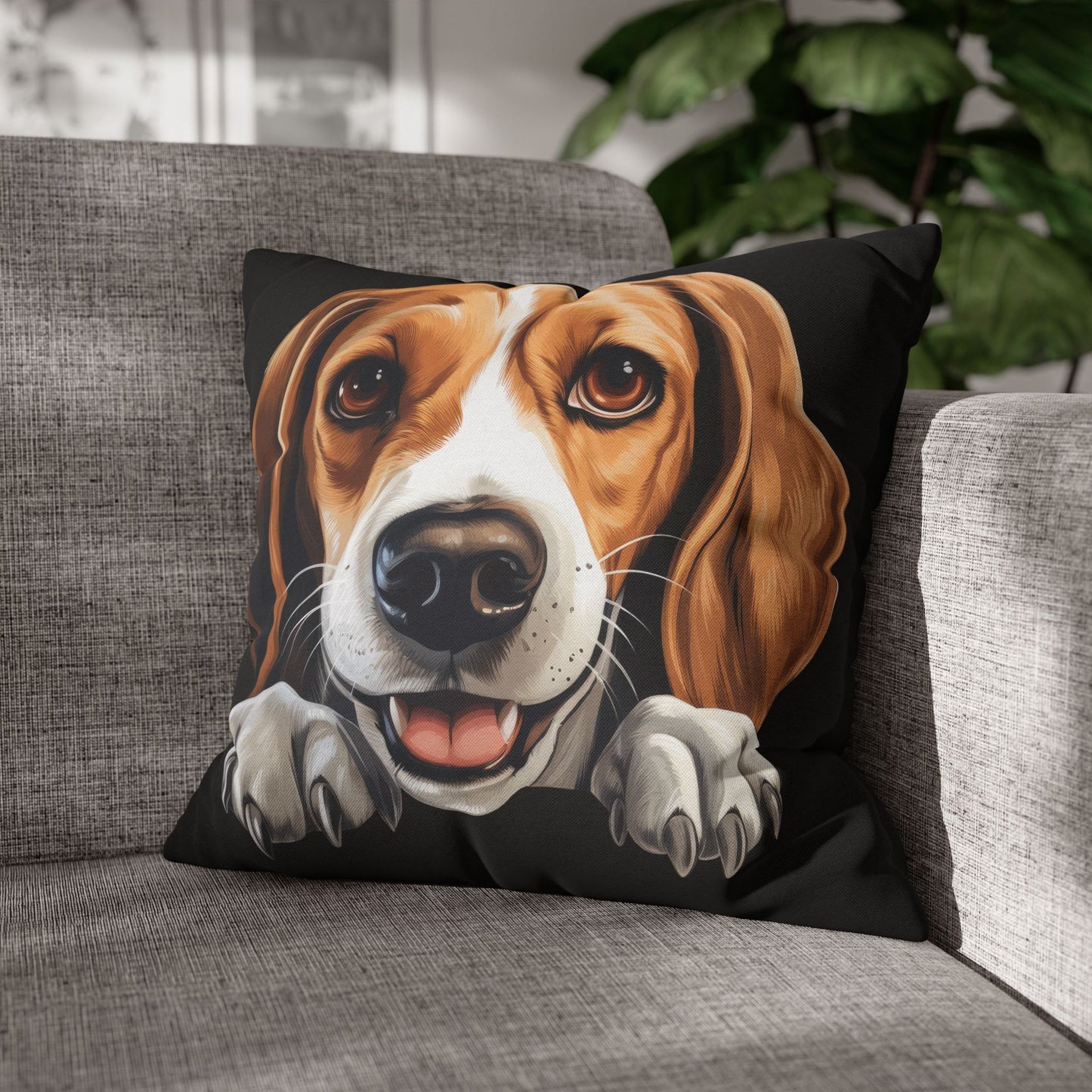 American Foxhound Decorative Pillowcase — Cute Dog Throw Pillow Cover