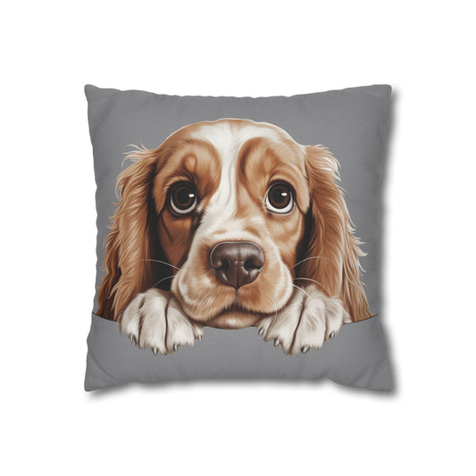 American Cocker Spaniel Pillowcase — Cute Dog Accent Cushion Cover