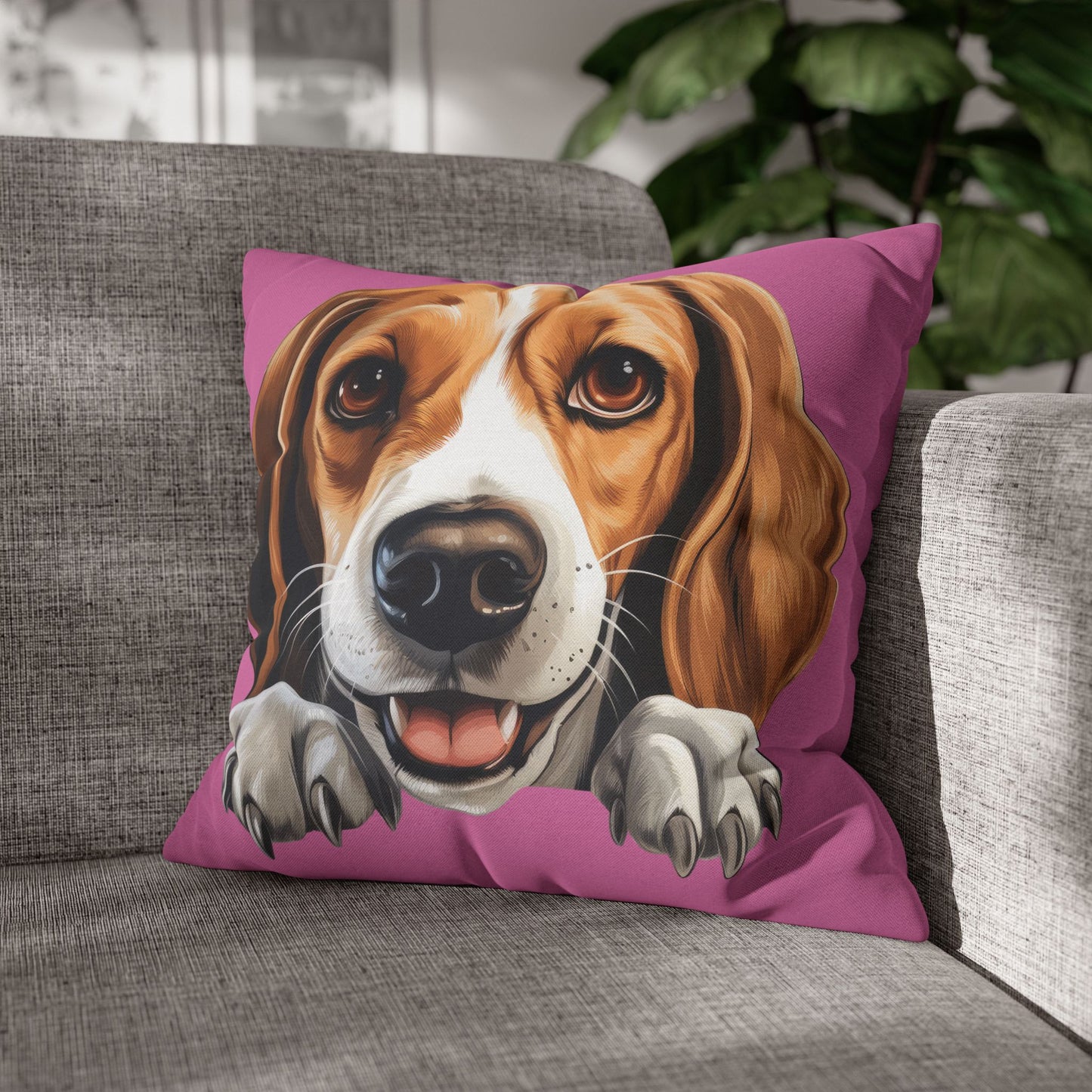 American Foxhound Decorative Pillowcase — Cute Dog Throw Pillow Cover