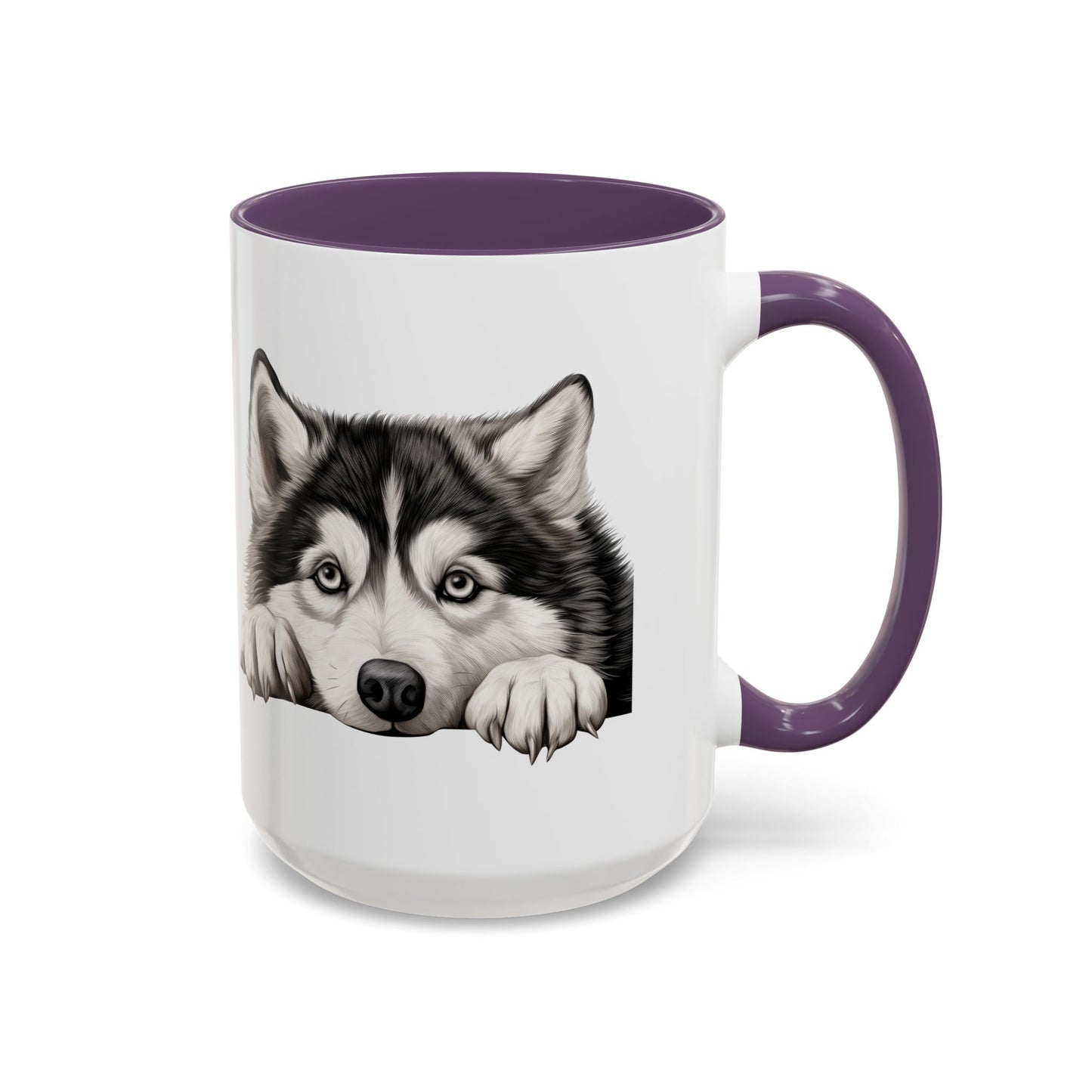 Alaskan Malamute Coffee Mug — Cute Siberian Husky Accent Mug (11/15 oz)