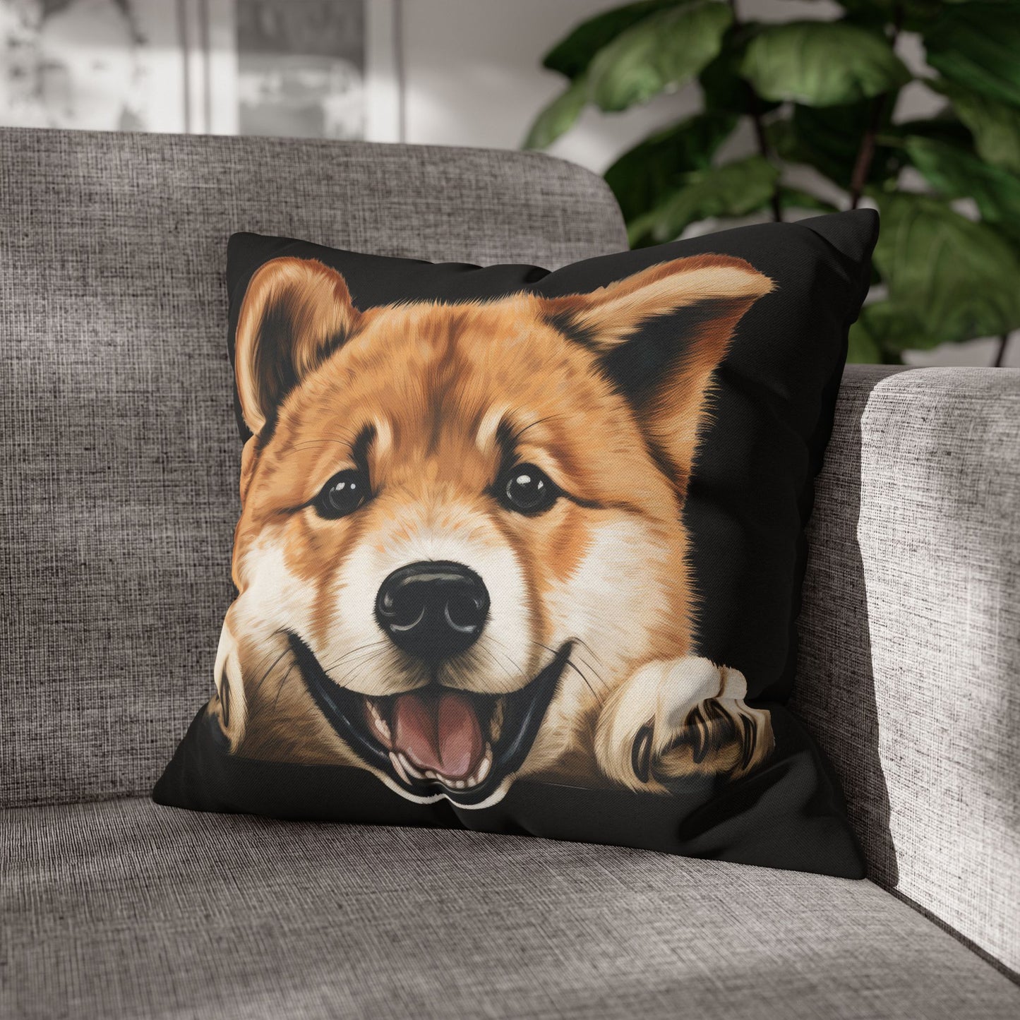 Akita Decorative Pillow Cover — Cute Dog Throw Pillowcase