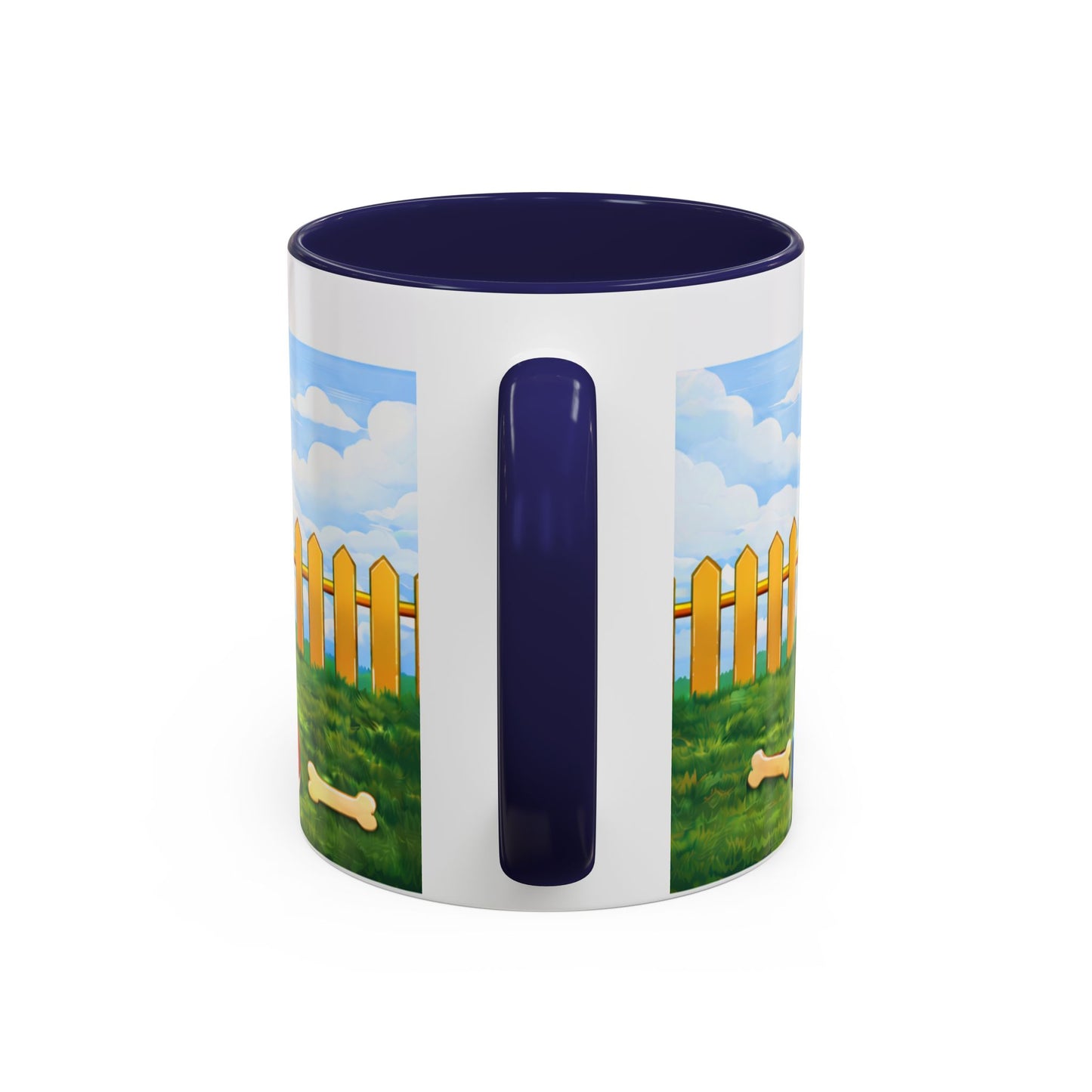 Chesapeake Bay Retriever — Red Doghouse Design Accent Mug (11oz/15 oz)