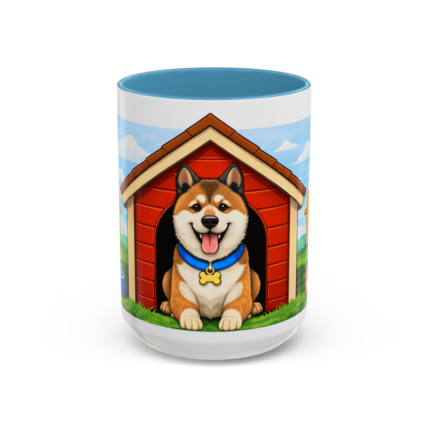 Akita  Red Dog House Accent Coffee Mug (11/15oz)