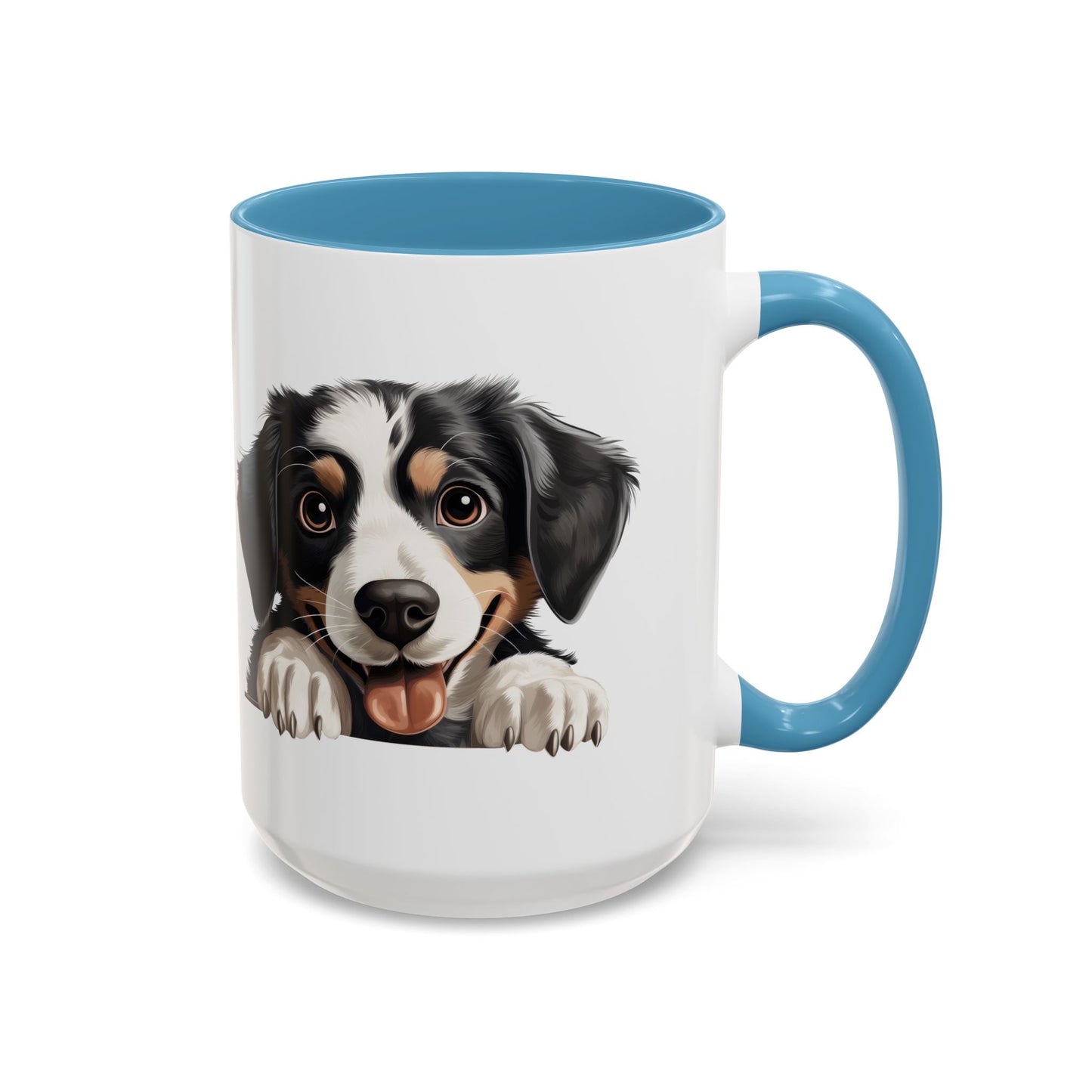 Appenzeller Sennenhund Dog Peek Coffee Mug — Cute Puppy Ceramic Accent Mug (11/15oz)
