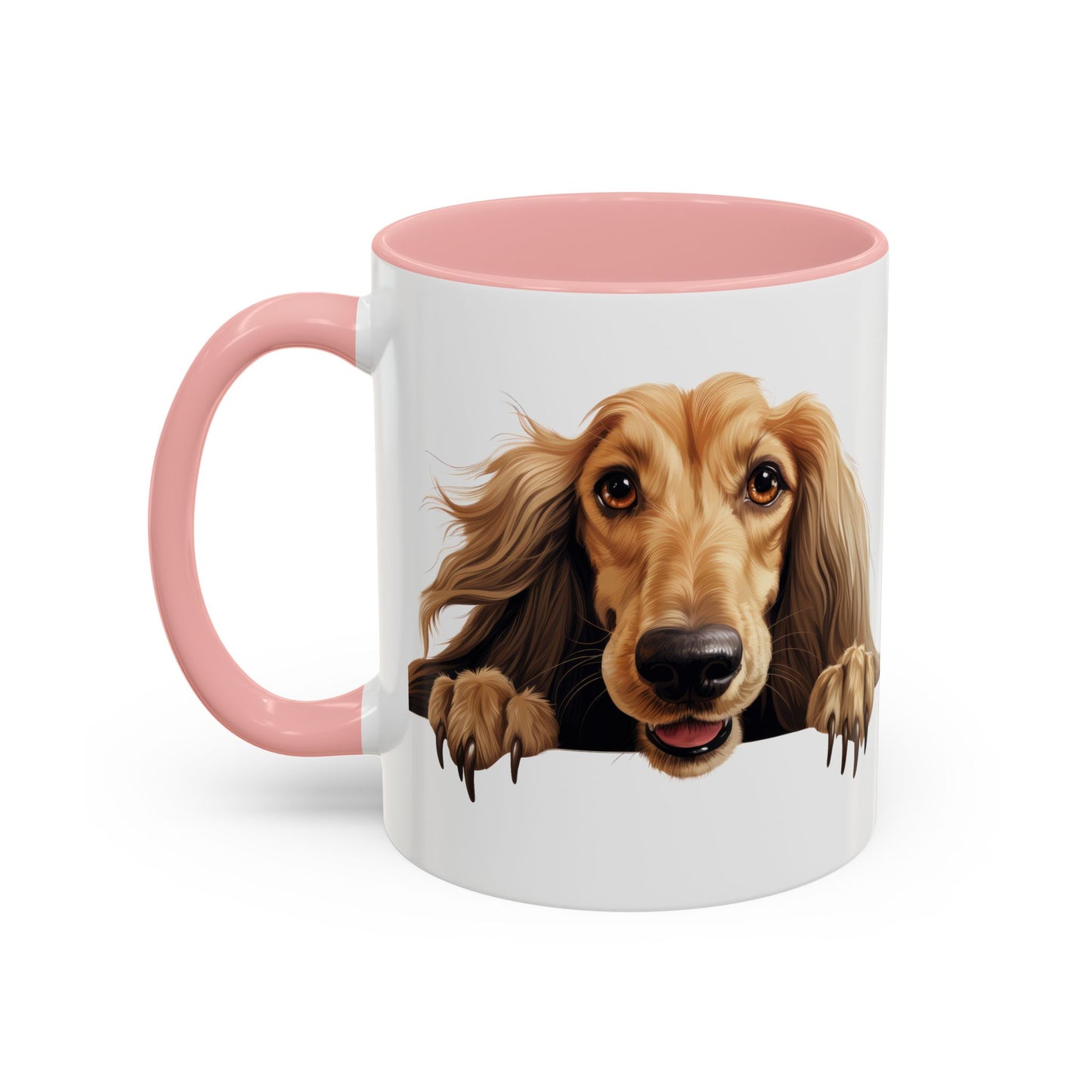 Afghan Hound Coffee Mug — Cute Dog Accent Mug (11/15oz)