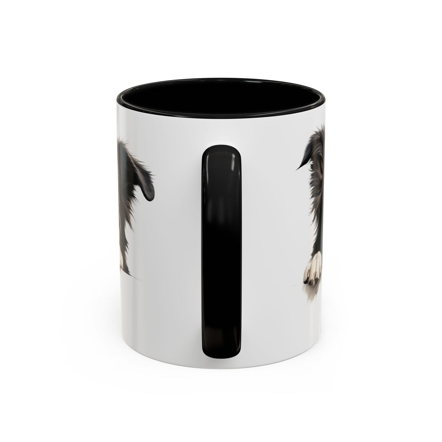Border Collie Peek Coffee Mug — Cute Dog Lover Accent Mug (11/15oz)