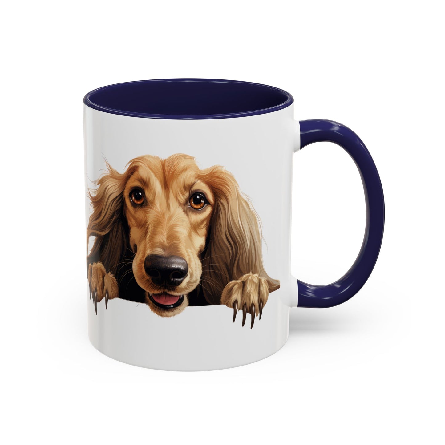 Afghan Hound Coffee Mug — Cute Dog Accent Mug (11/15oz)