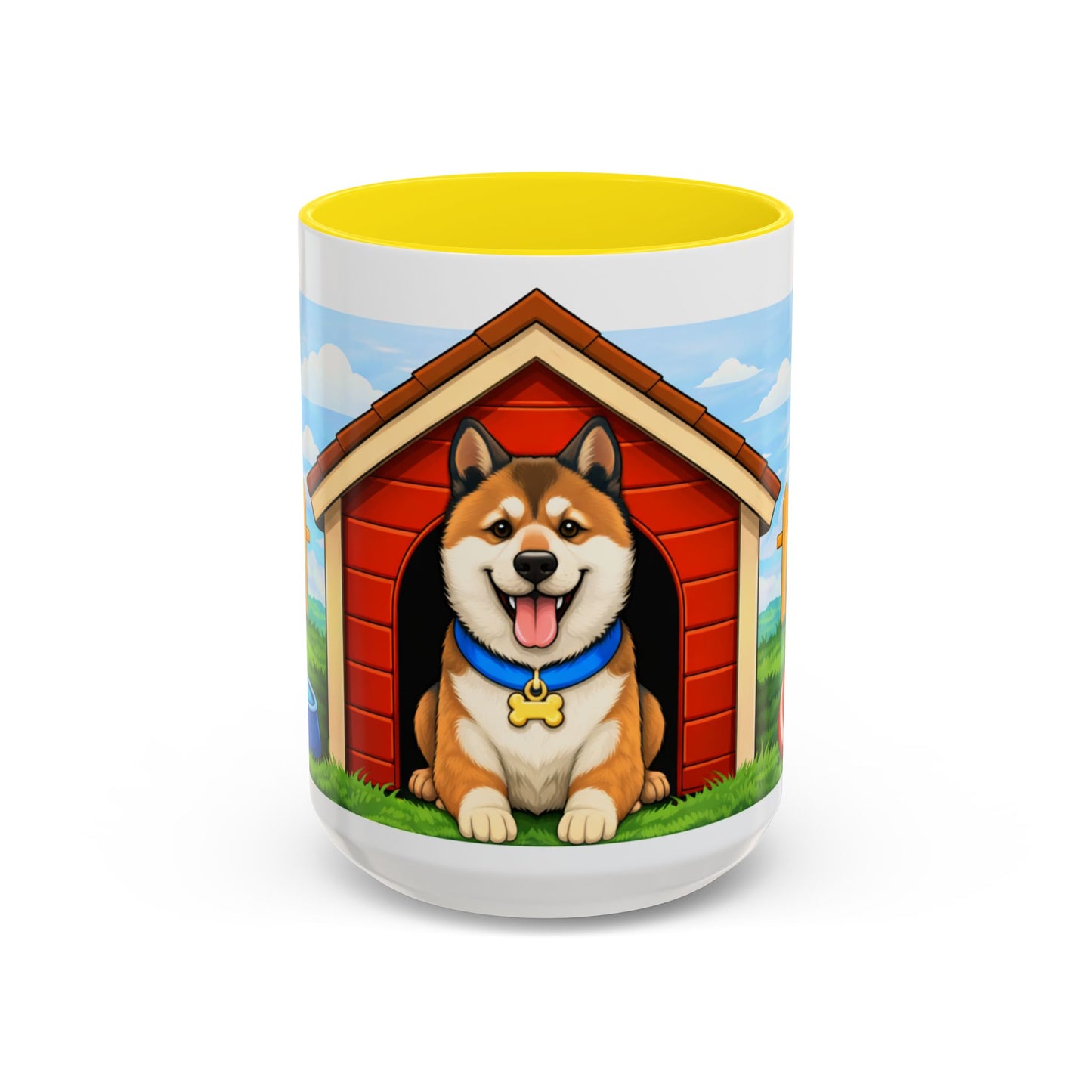 Akita  Red Dog House Accent Coffee Mug (11/15oz)