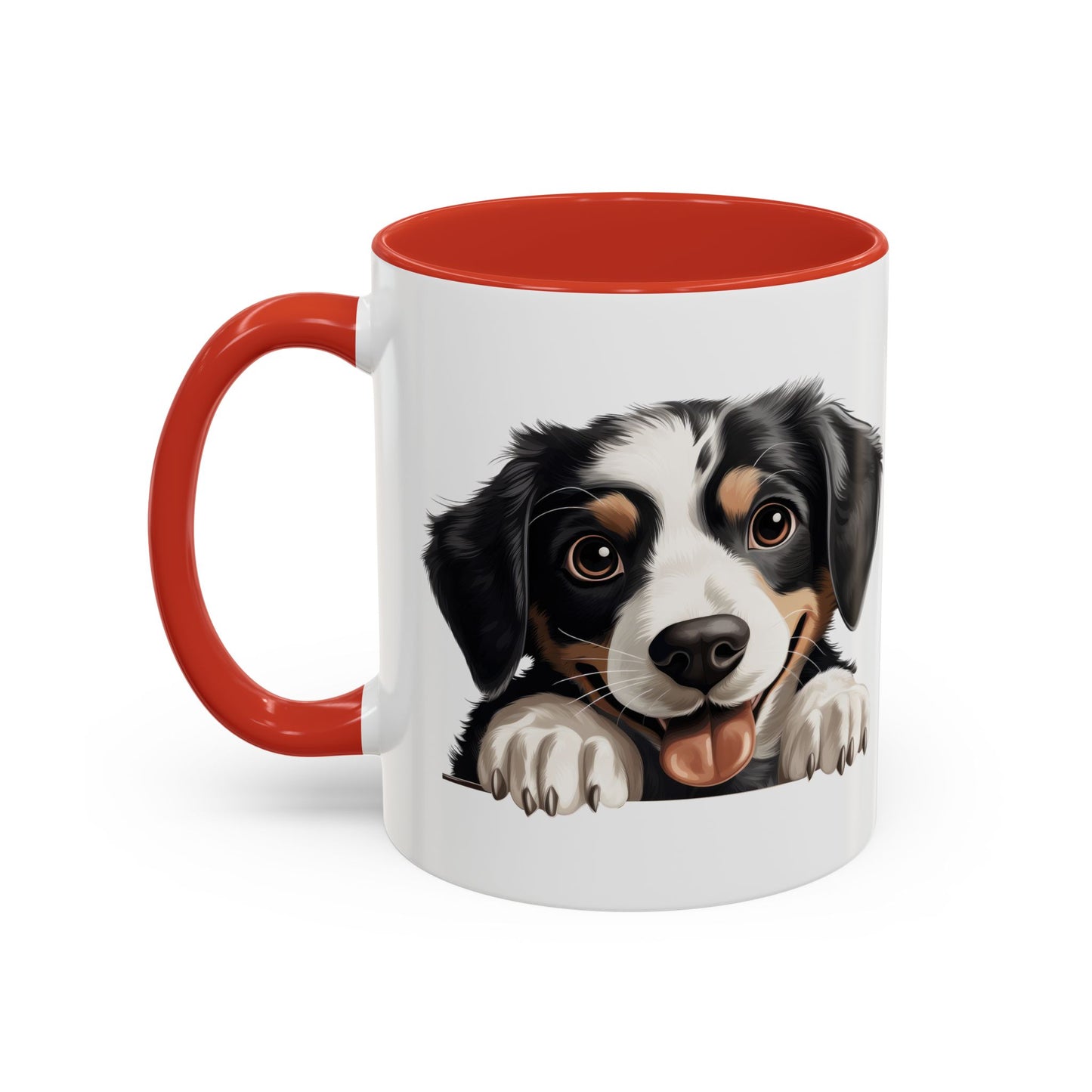 Appenzeller Sennenhund Dog Peek Coffee Mug — Cute Puppy Ceramic Accent Mug (11/15oz)
