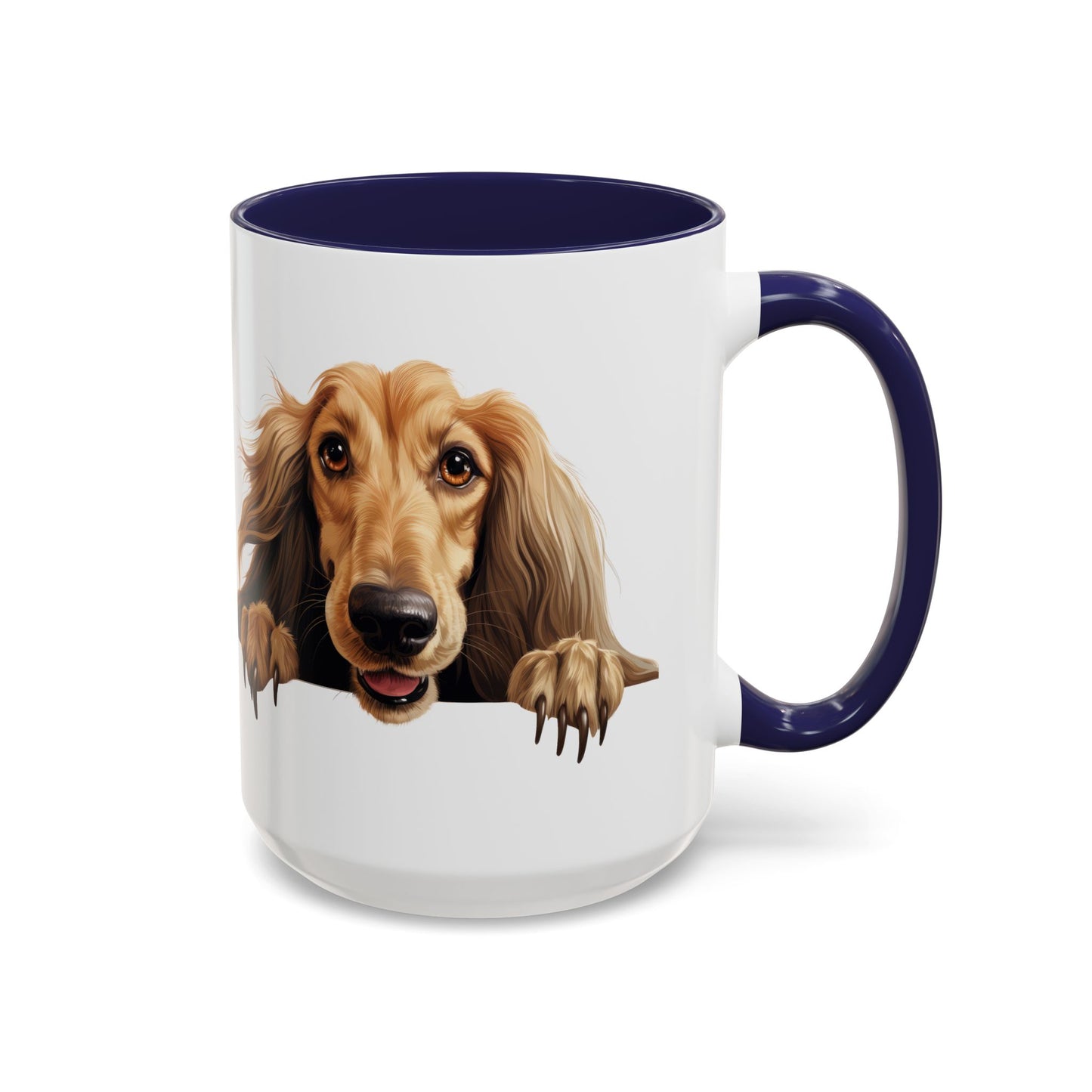 Afghan Hound Coffee Mug — Cute Dog Accent Mug (11/15oz)