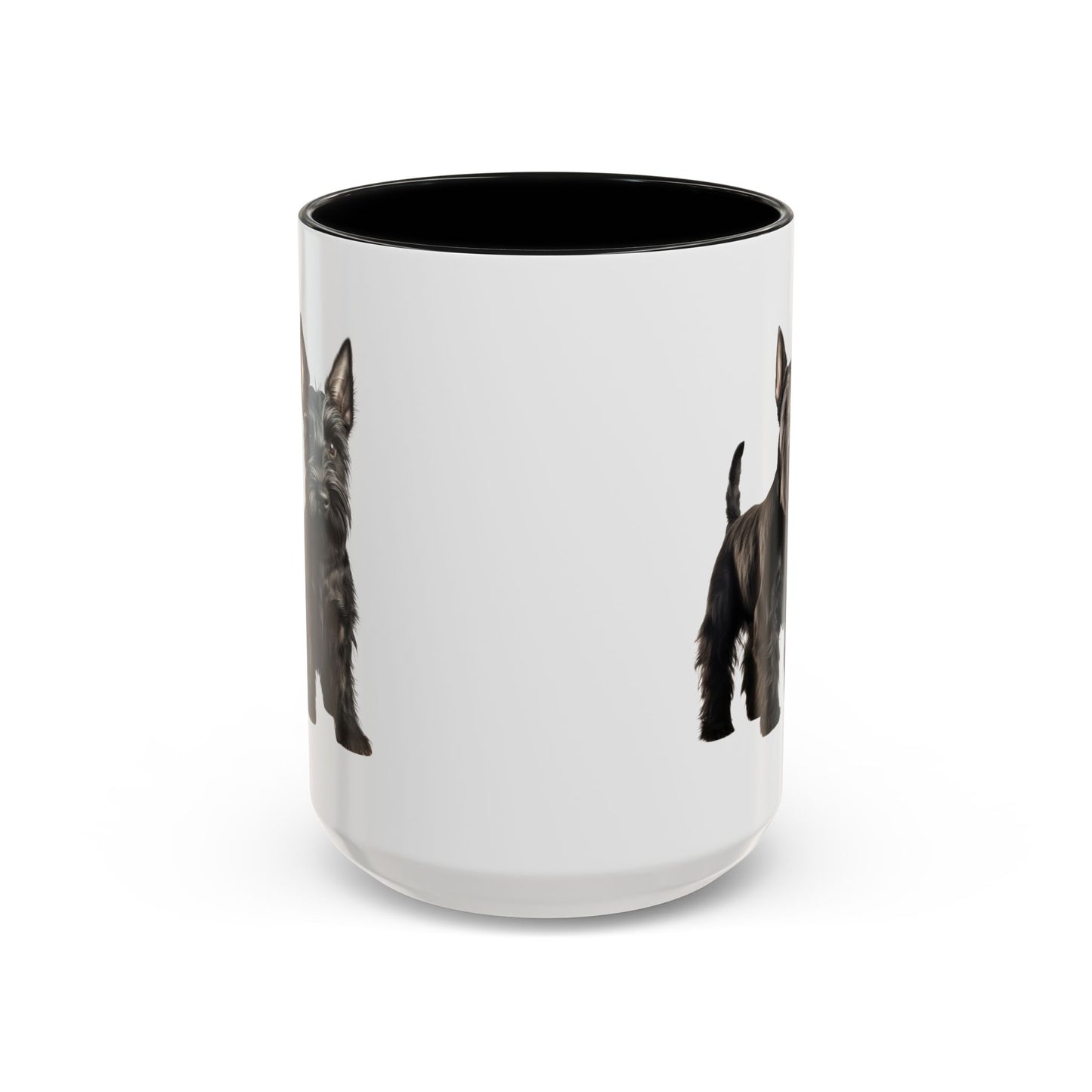 Scottish Terrier Coffee Mug — Black Scottie Accent Mug (11/15 oz)