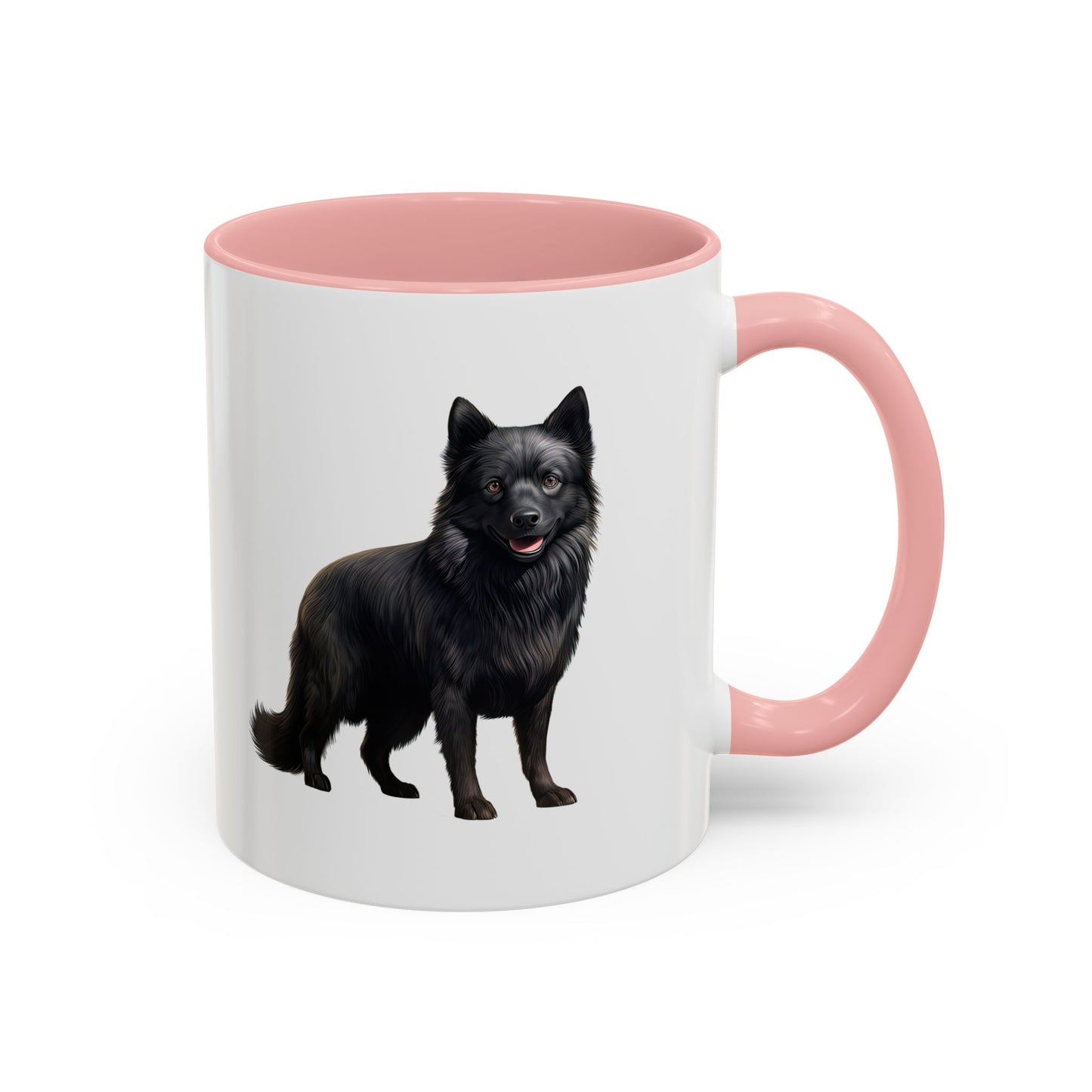 Schipperke Accent Coffee Mug — Black Schipperke Dog Design (11/15oz)