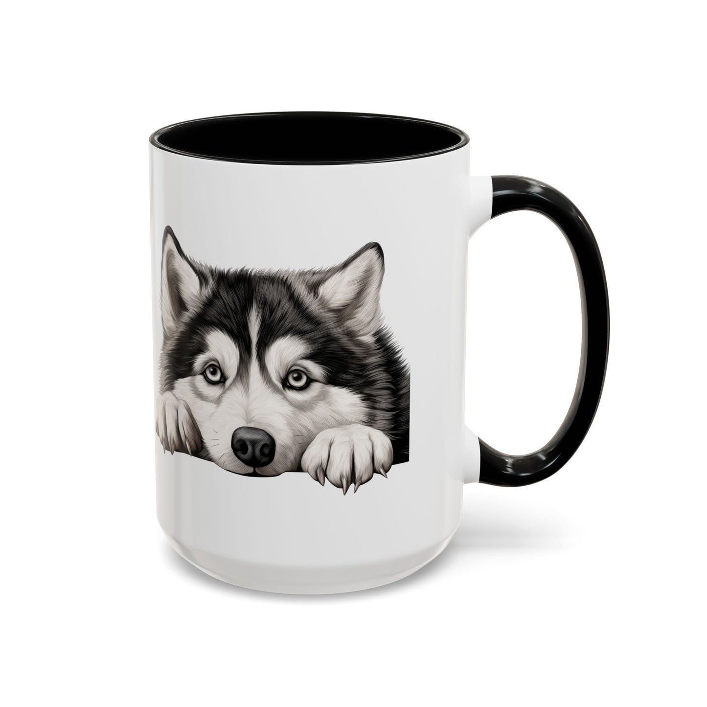 Alaskan Malamute Coffee Mug — Cute Siberian Husky Accent Mug (11/15 oz)