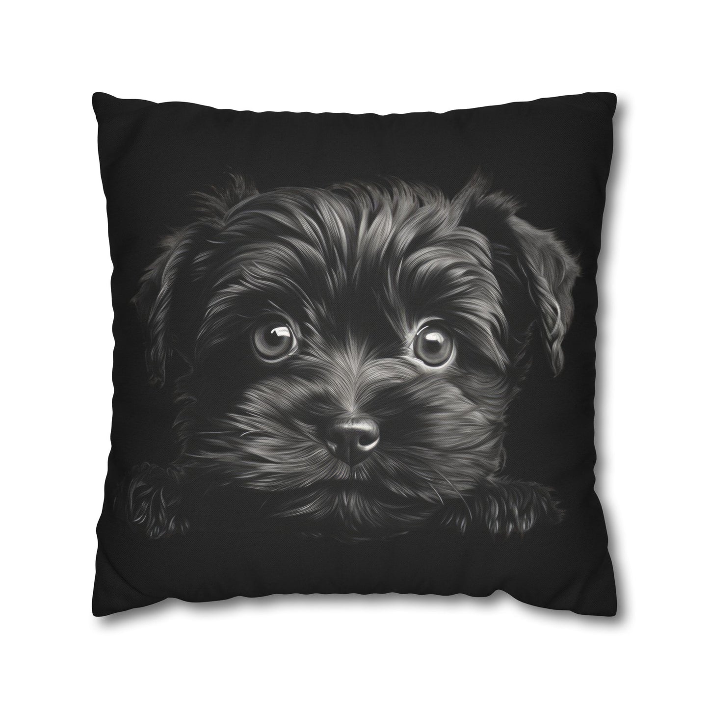 Affenpinscher Face Throw Pillowcase — Cute Dog Decorative Cushion Cover