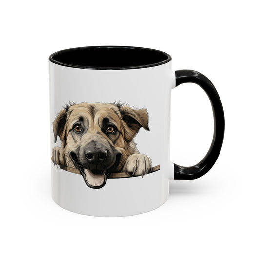 Anatolian Shepherd Dog Coffee Mug — Cute Pawing Puppy Accent Mug (11/15 oz)