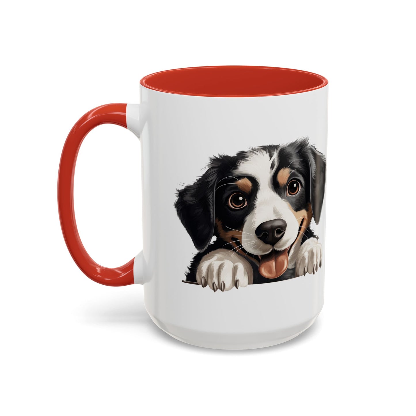 Appenzeller Sennenhund Dog Peek Coffee Mug — Cute Puppy Ceramic Accent Mug (11/15oz)