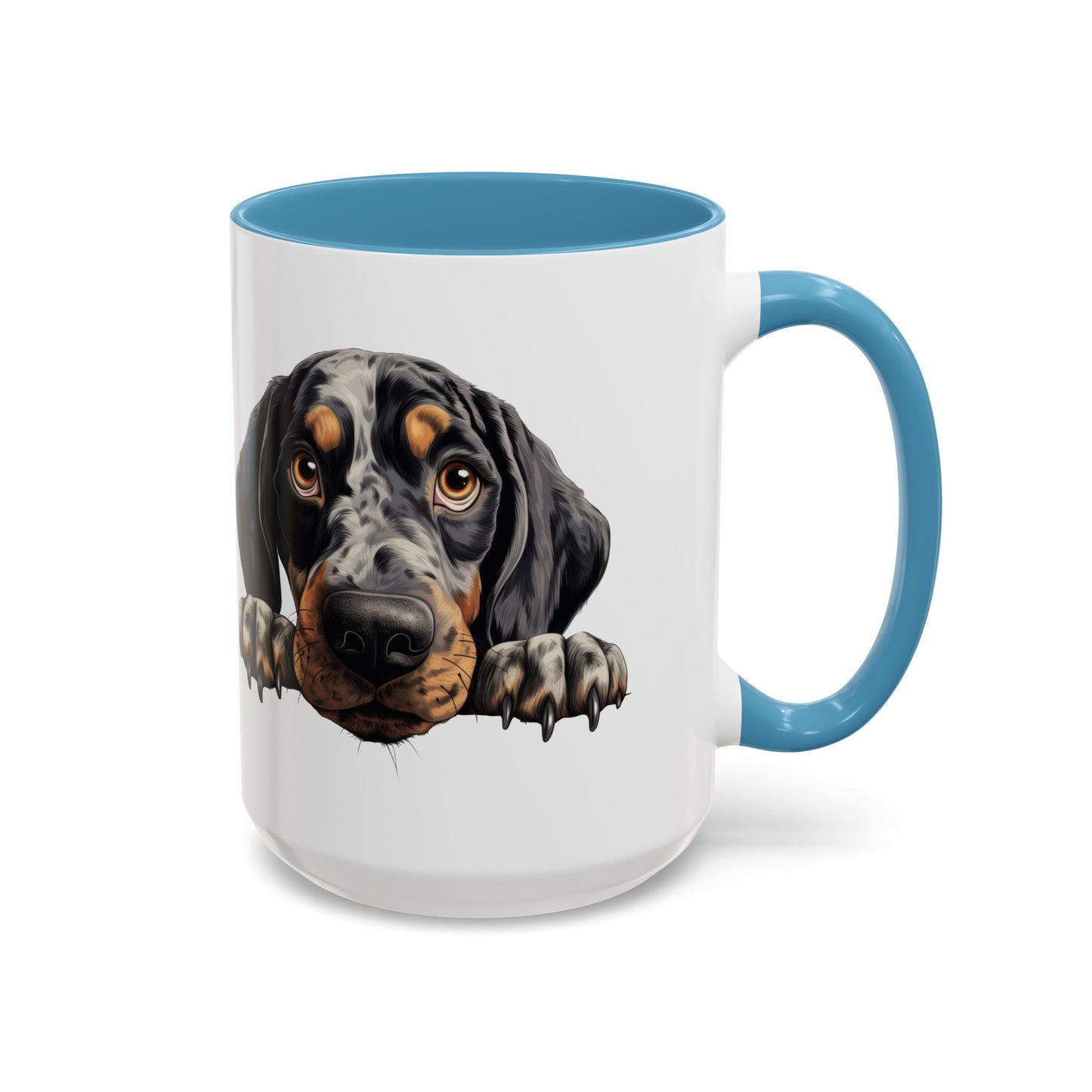 Bluetick Coonhound Ceramic Accent Coffee Mug — Cute Dog Lover Gift (11/15oz)