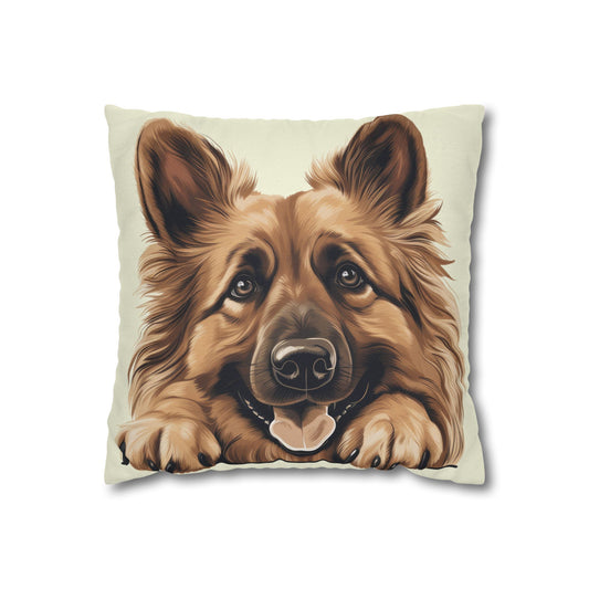 Belgian Tervuren Pillowcase – Cute Dog Face Decorative Throw Pillow Cover for Pet Lovers