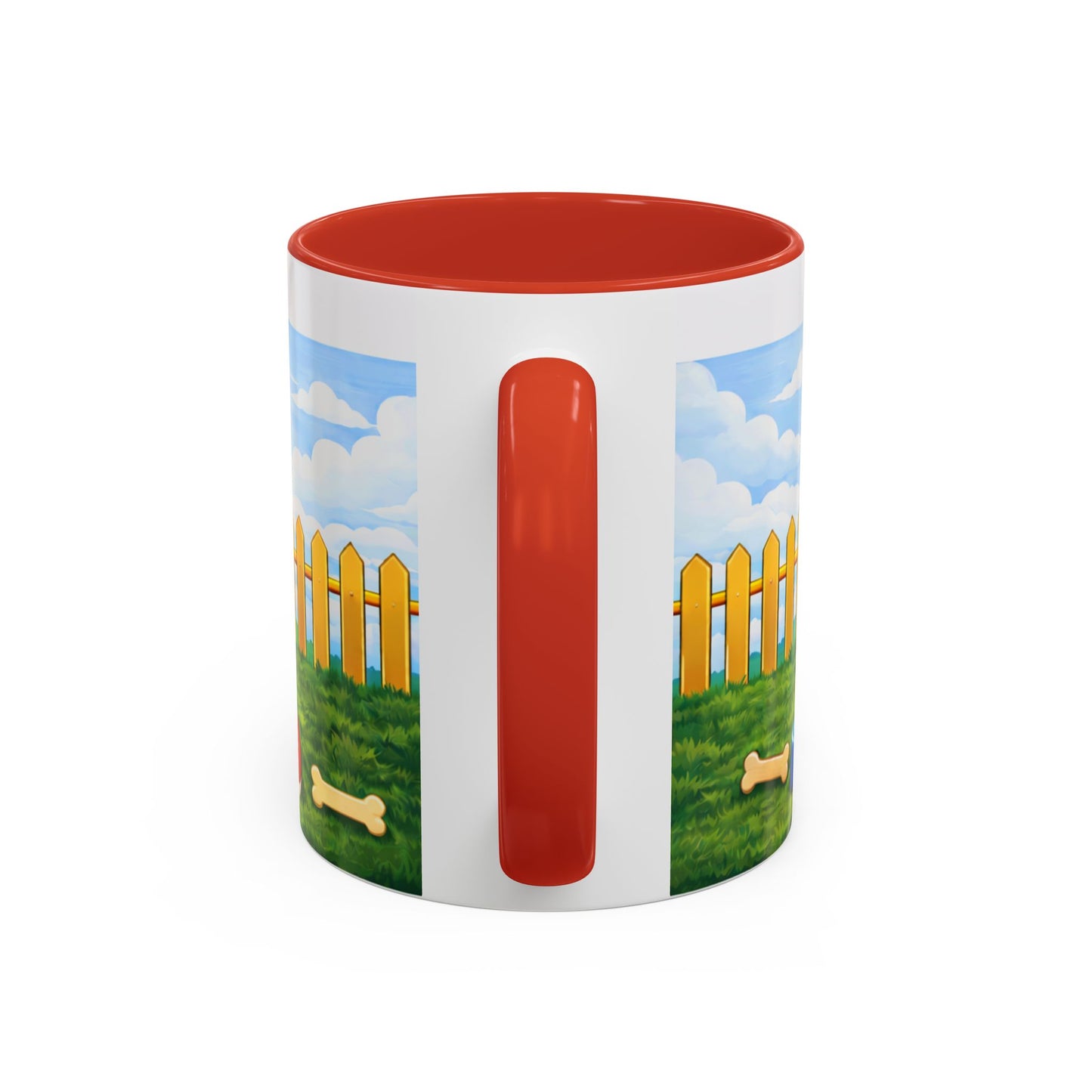 Bernese Mountain — Red Doghouse Accent Mug (11oz/15 oz)