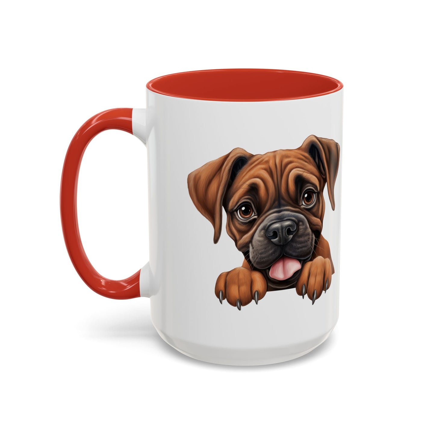 Boxer Accent Coffee Mug — Cute Dog Lover Gift (11/15oz)