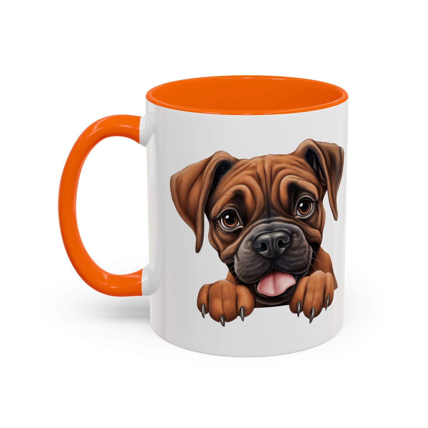 Boxer Accent Coffee Mug — Cute Dog Lover Gift (11/15oz)