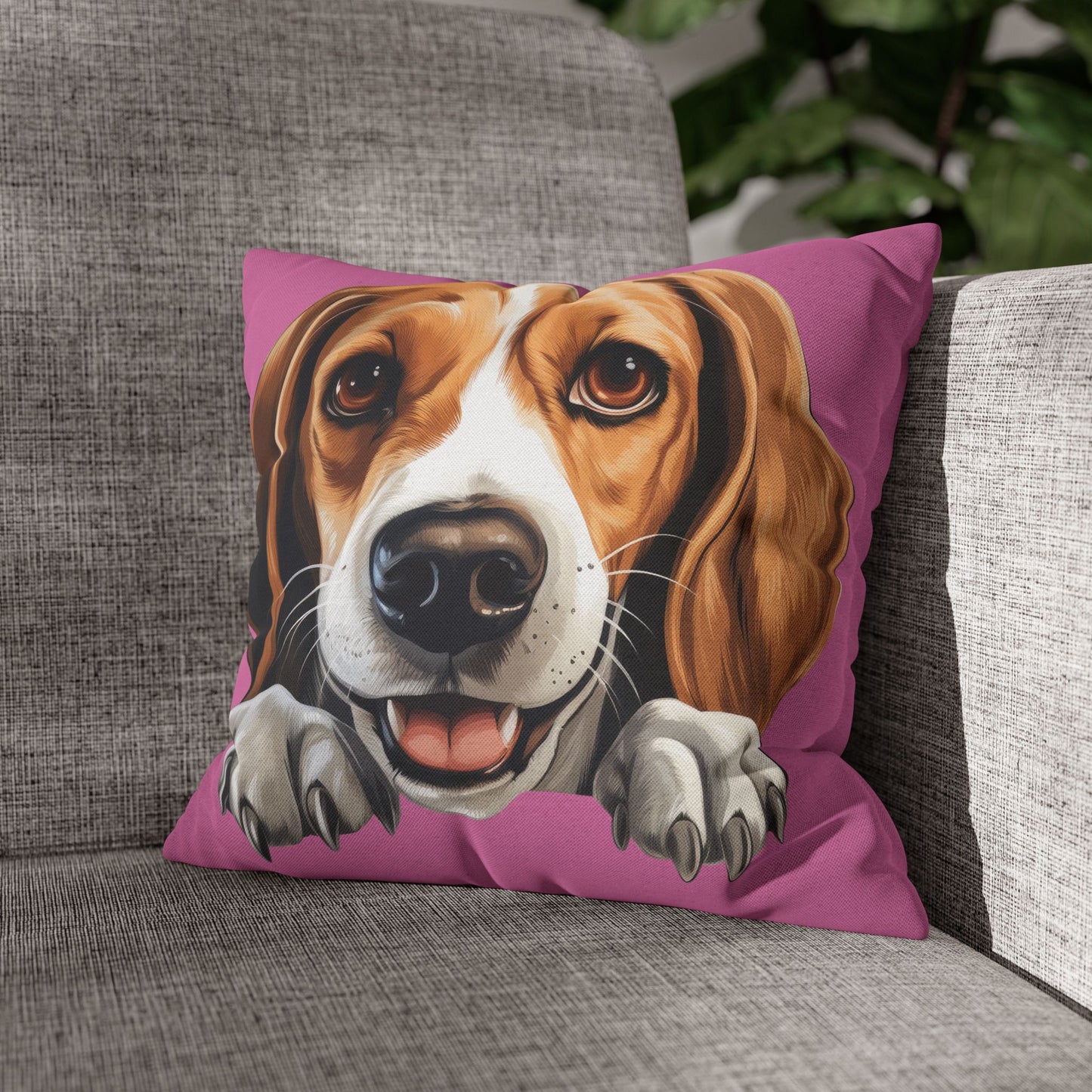 American Foxhound Decorative Pillowcase — Cute Dog Throw Pillow Cover
